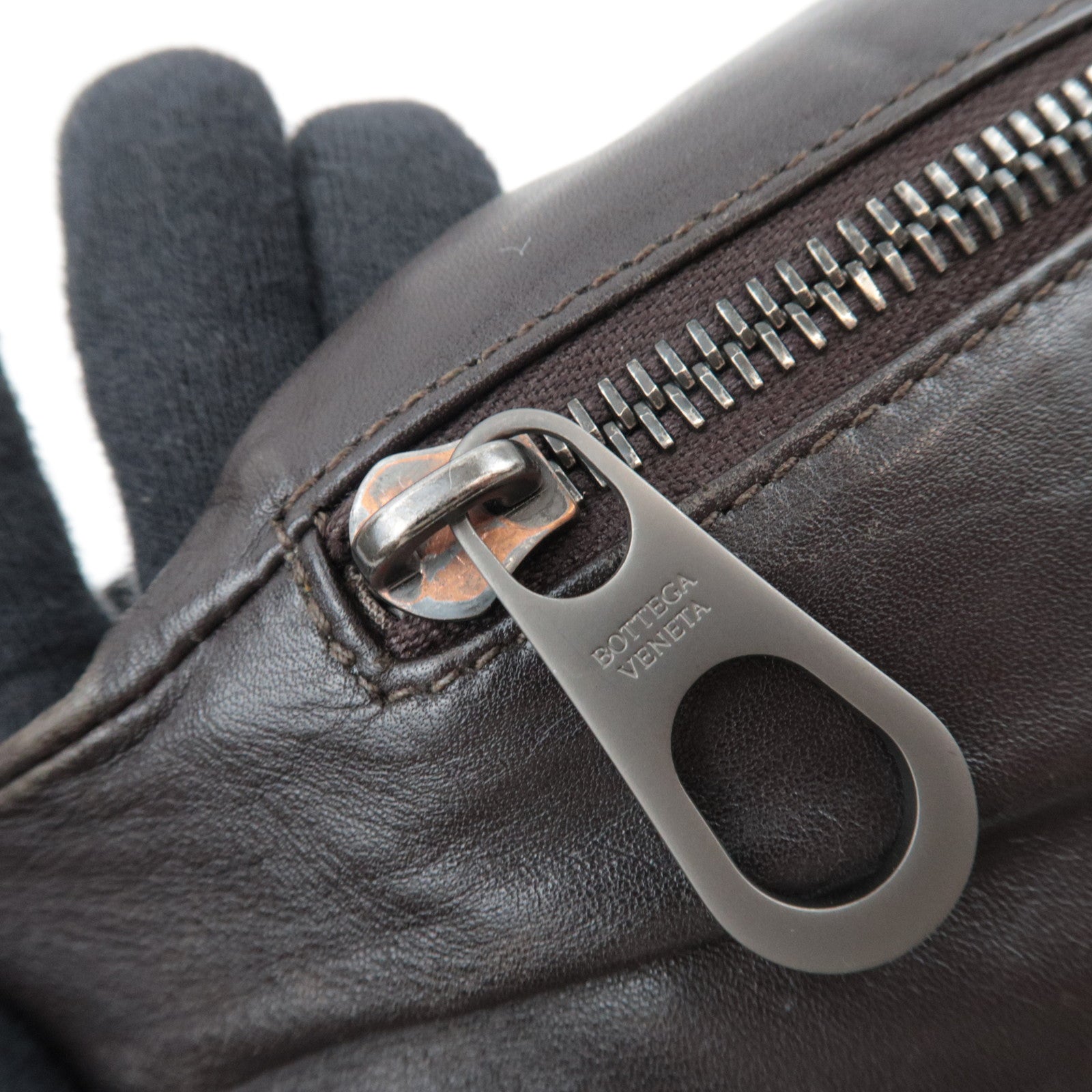 BOTTEGA VENETA Intrecciato Body Bag Leather Brown *Dust bag
