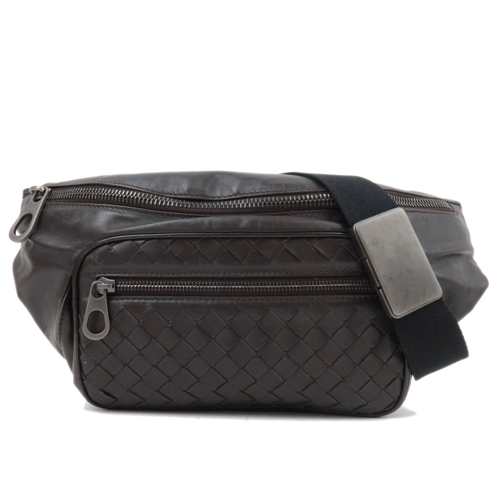 BOTTEGA VENETA Intrecciato Body Bag Leather Brown *Dust bag82262