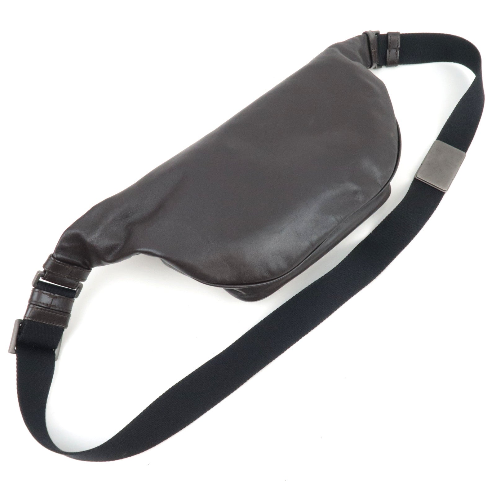 BOTTEGA VENETA Intrecciato Body Bag Leather Brown *Dust bag