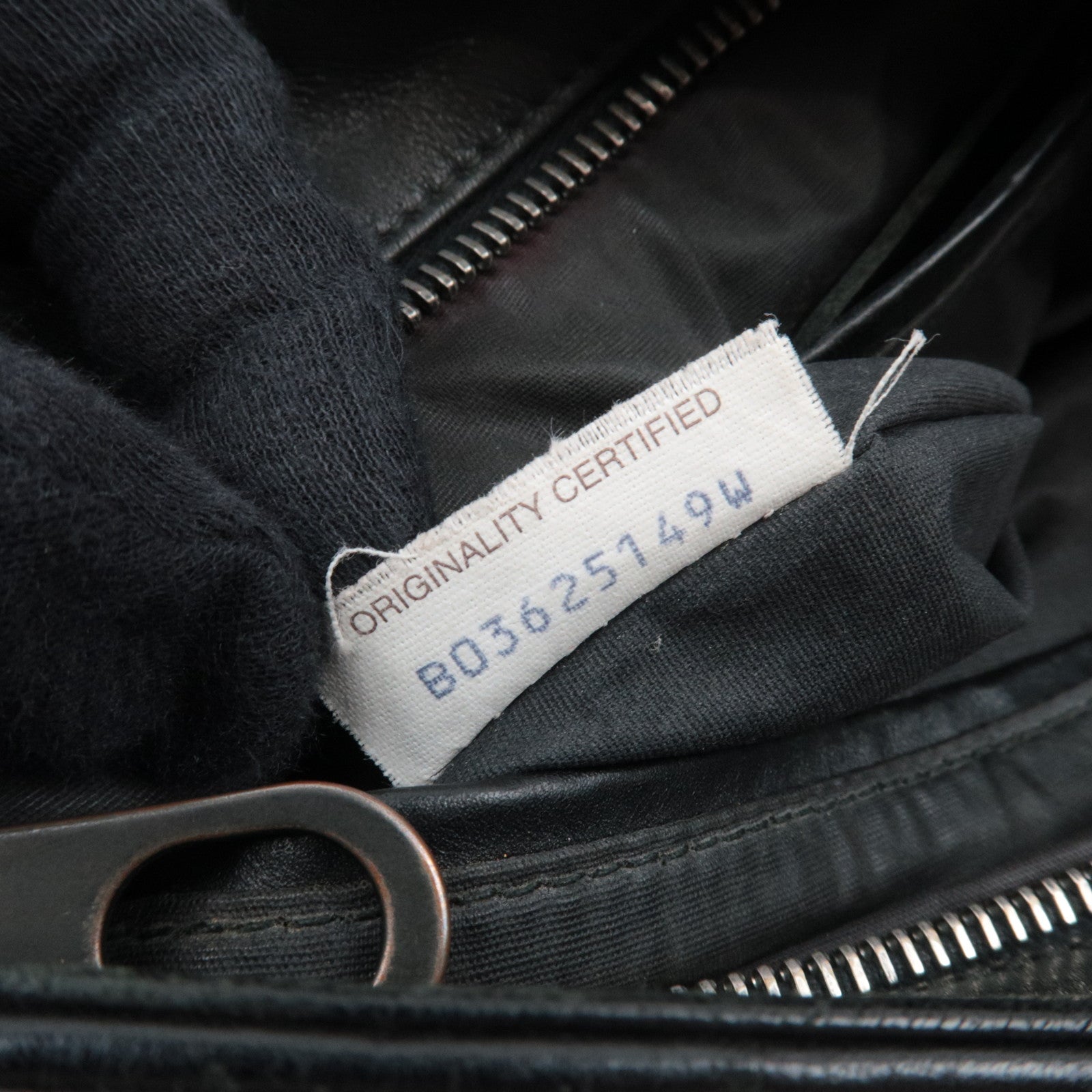 BOTTEGA VENETA Intrecciato Shoulder Bag Leather Black