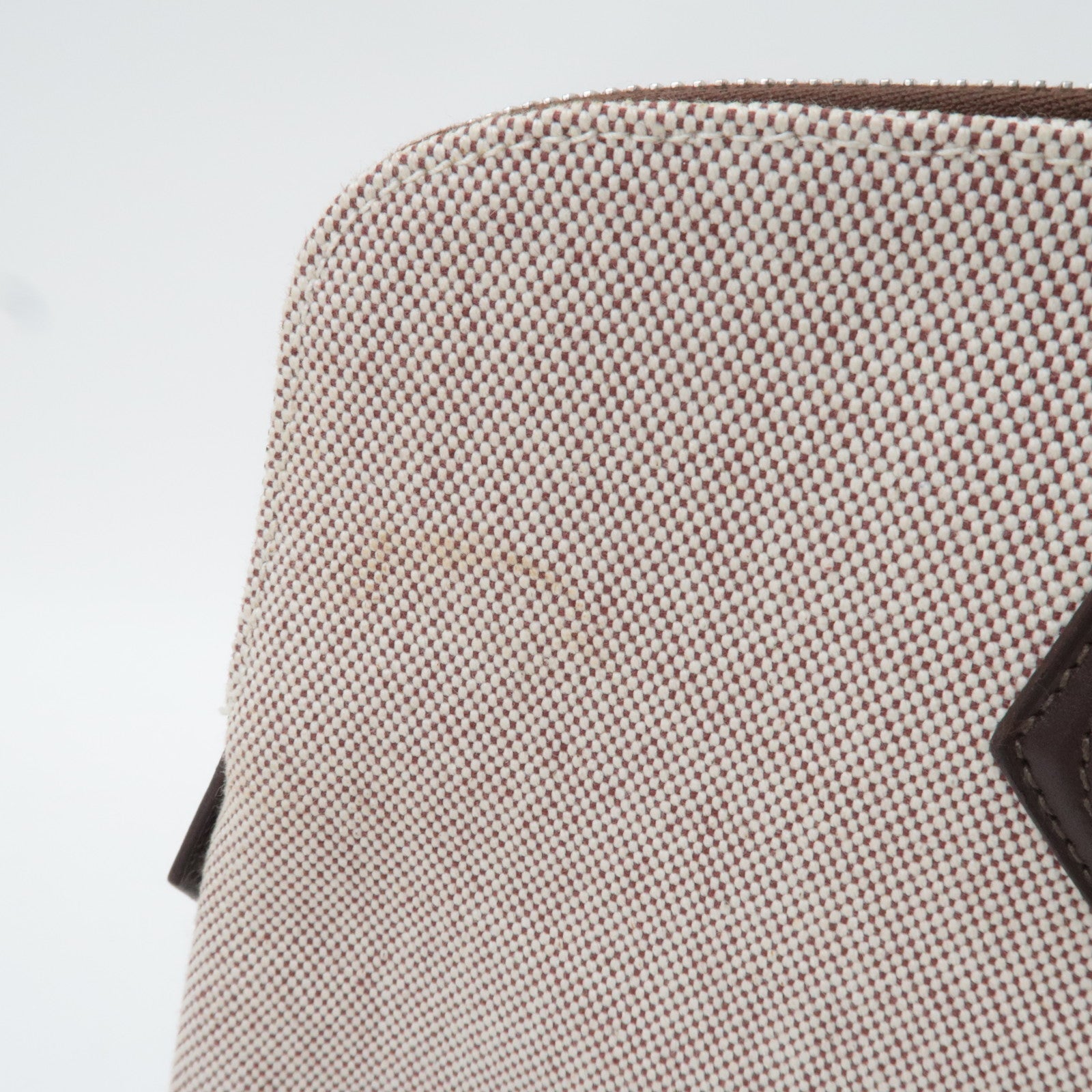 HERMES Sac Ibou MM Tote Bag J Stamp (2006) Toile H Leather Natural Brown *Dust bag