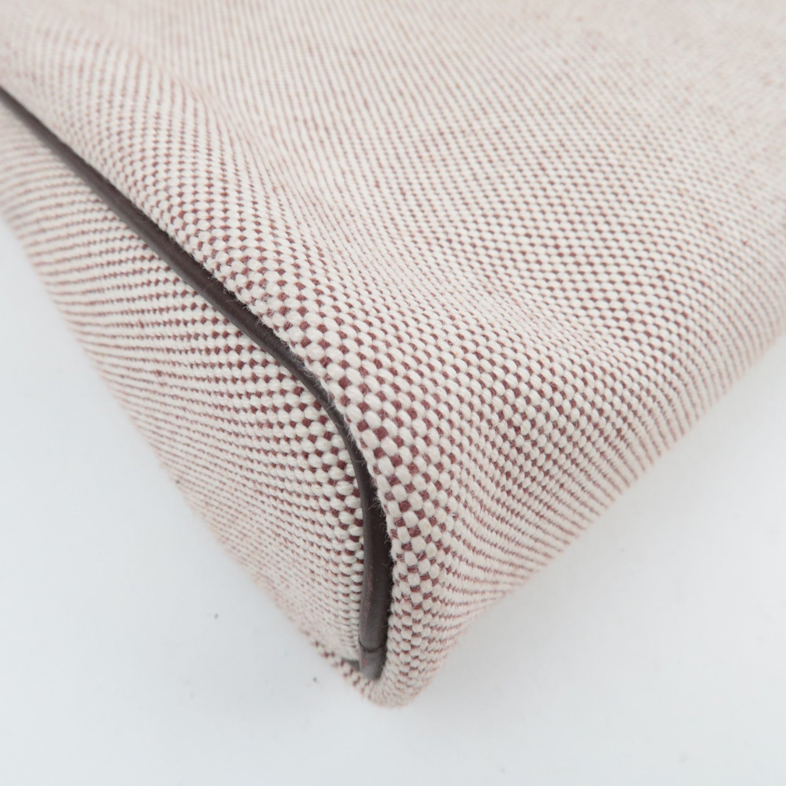 HERMES Sac Ibou MM Tote Bag J Stamp (2006) Toile H Leather Natural Brown *Dust bag