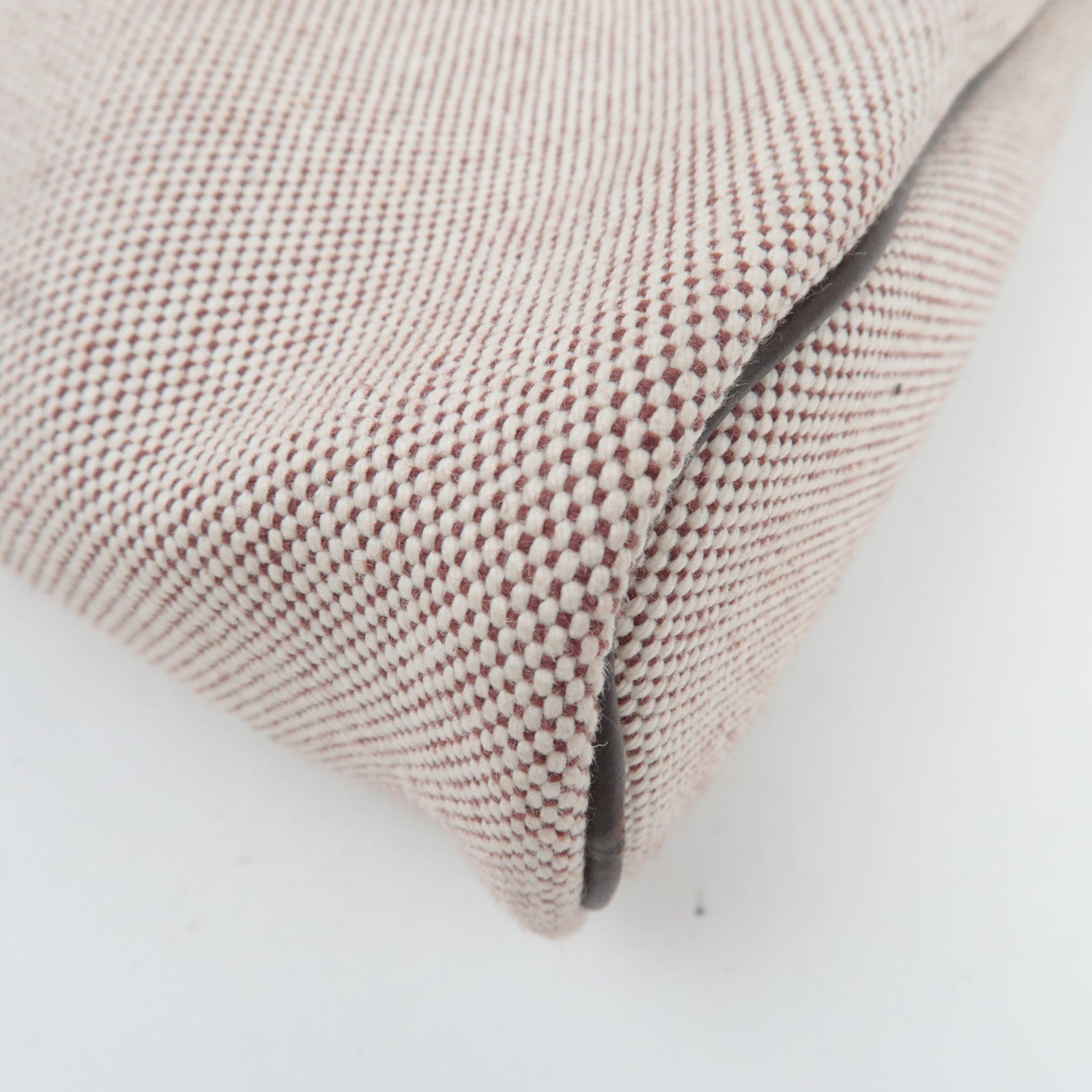 HERMES Sac Ibou MM Tote Bag J Stamp (2006) Toile H Leather Natural Brown *Dust bag