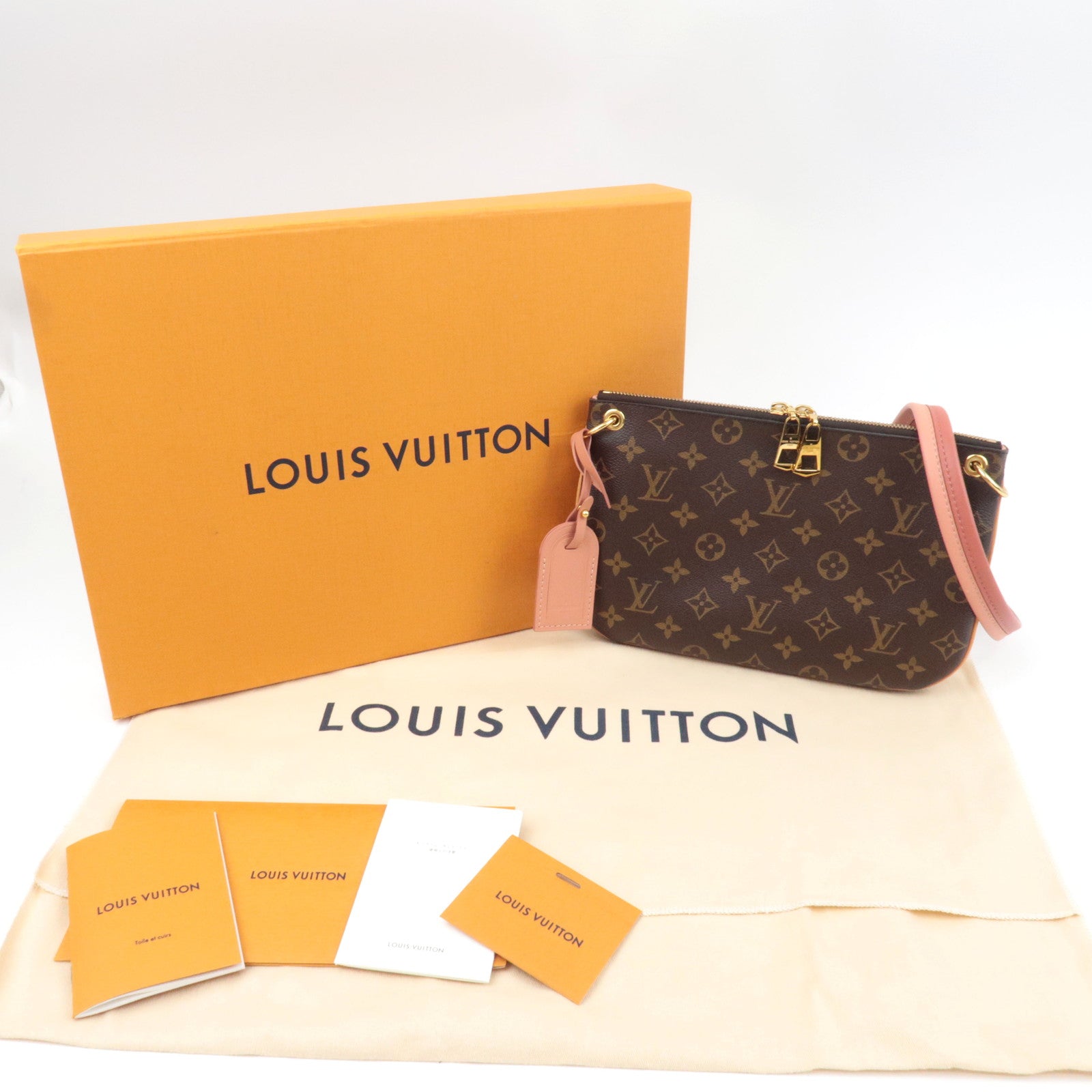Louis Vuitton Monogram Loretta Shoulder Bag Vieux Rose M44283 GI0168 *Box, Dust bag, Name tag