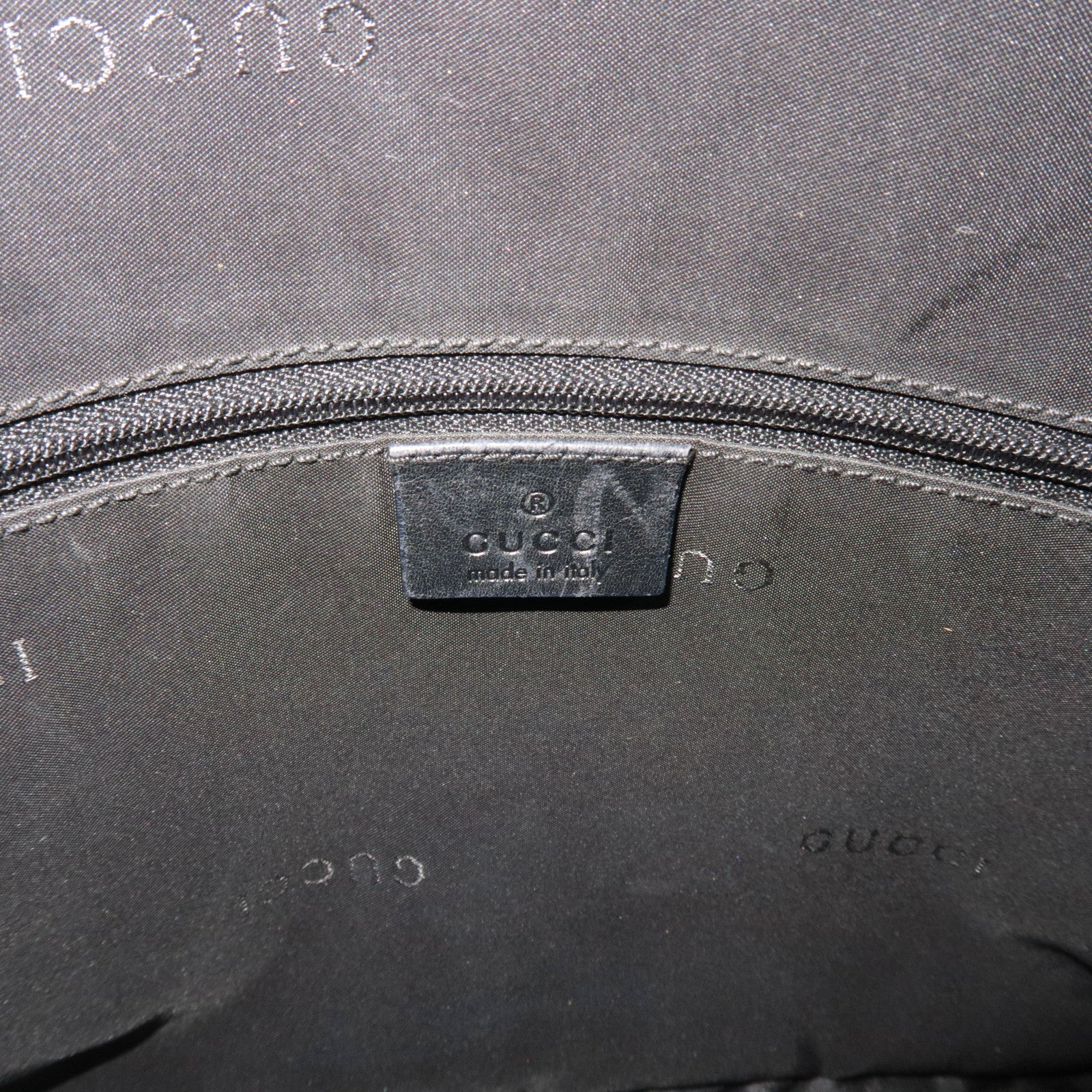 GUCCI Bamboo Leather 2Way Handbag Black 001.1638.001364 *Strap