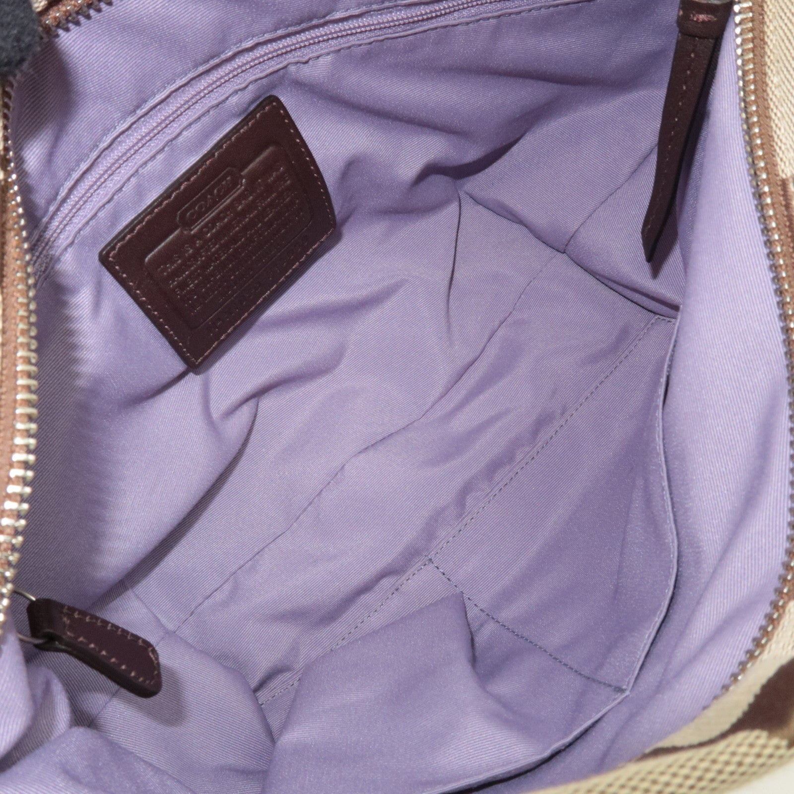 COACH Set of 3 Signature Shoulder Bag Canvas Leather Black Beige Brown