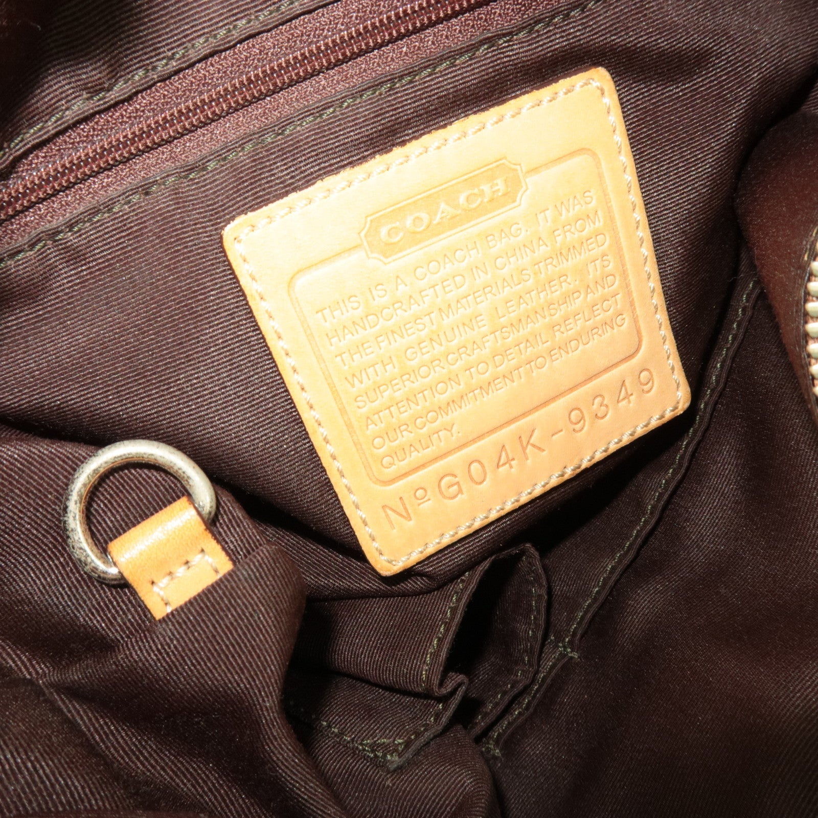 COACH Set of 3 Signature Shoulder Bag Canvas Leather Black Beige Brown