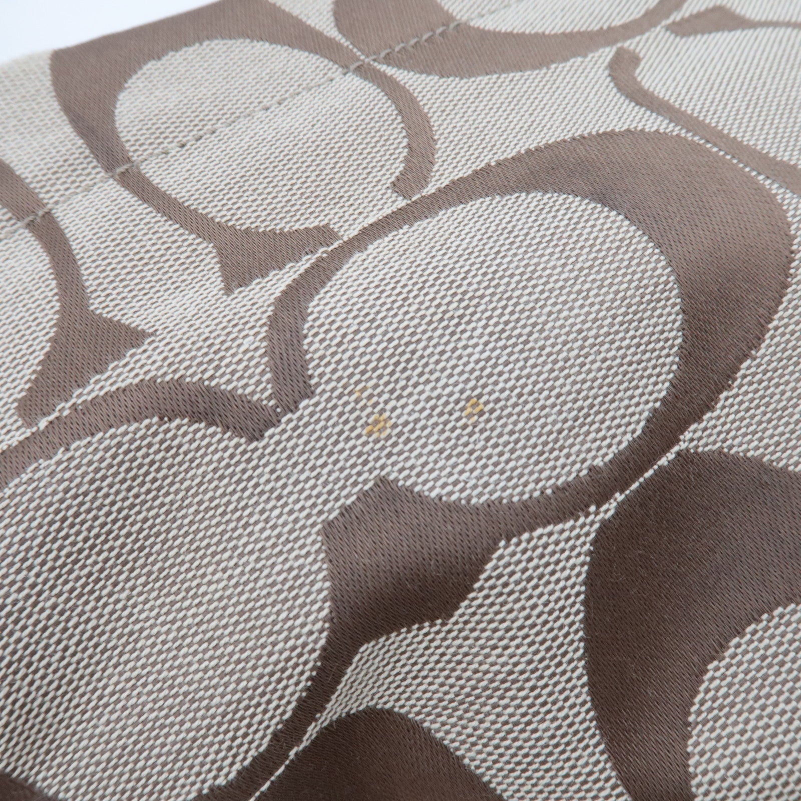 COACH Set of 3 Signature Shoulder Bag Canvas Leather Black Beige Brown