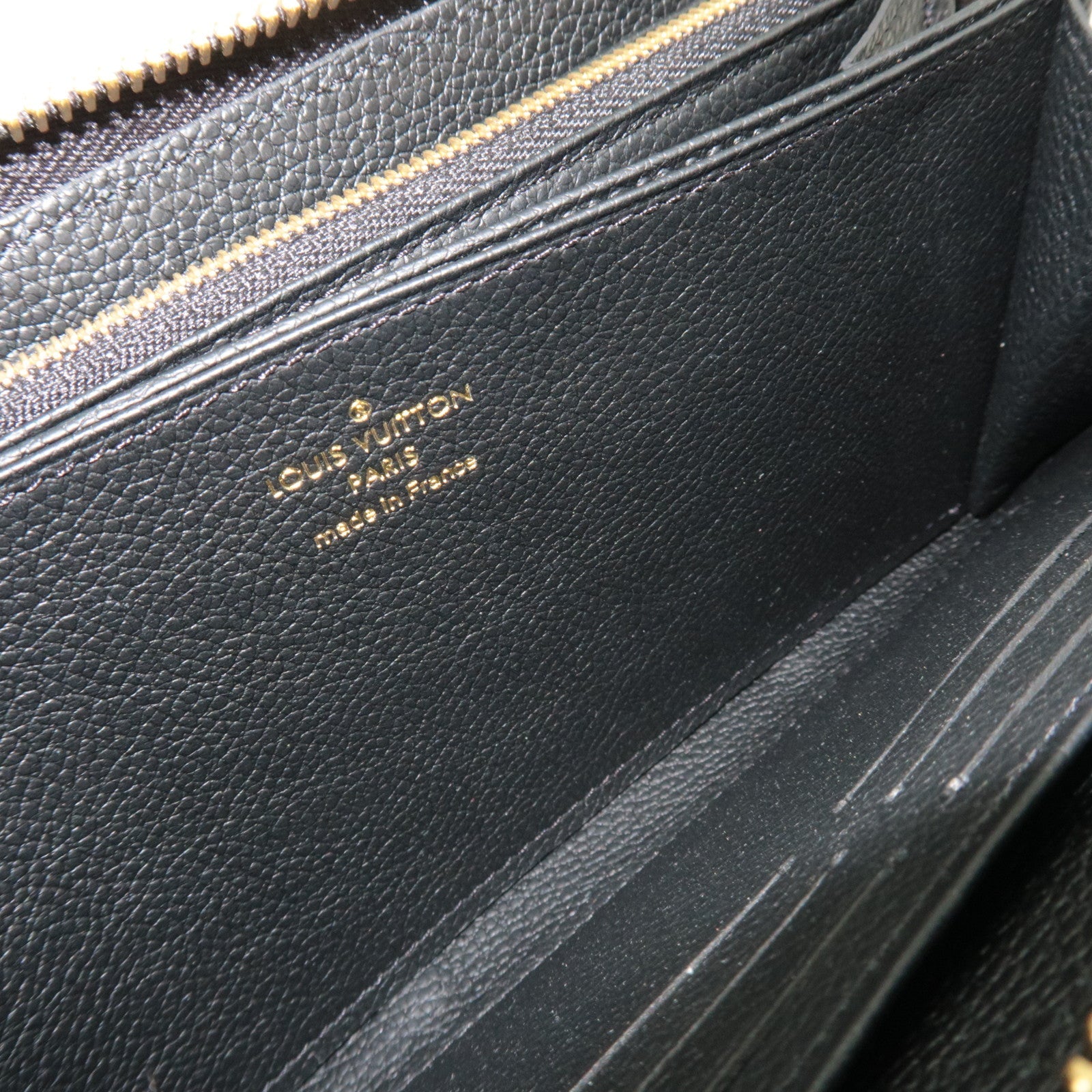 Louis Vuitton Bicolor Monogram Empreinte Zippy Long Wallet Noir M80481 RFID *Box, Dust bag