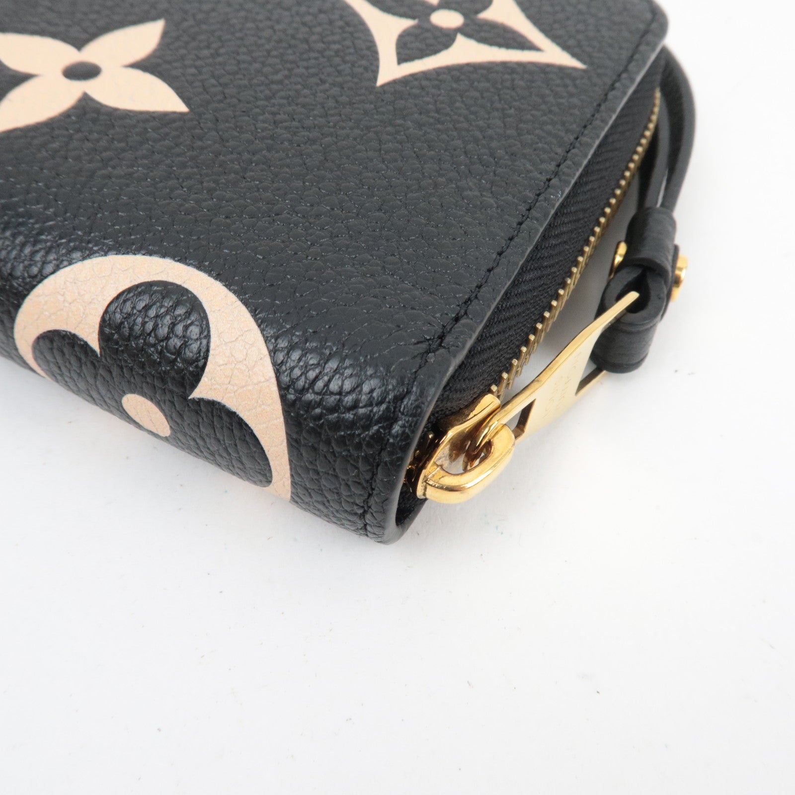 Louis Vuitton Bicolor Monogram Empreinte Zippy Long Wallet Noir M80481 RFID *Box, Dust bag