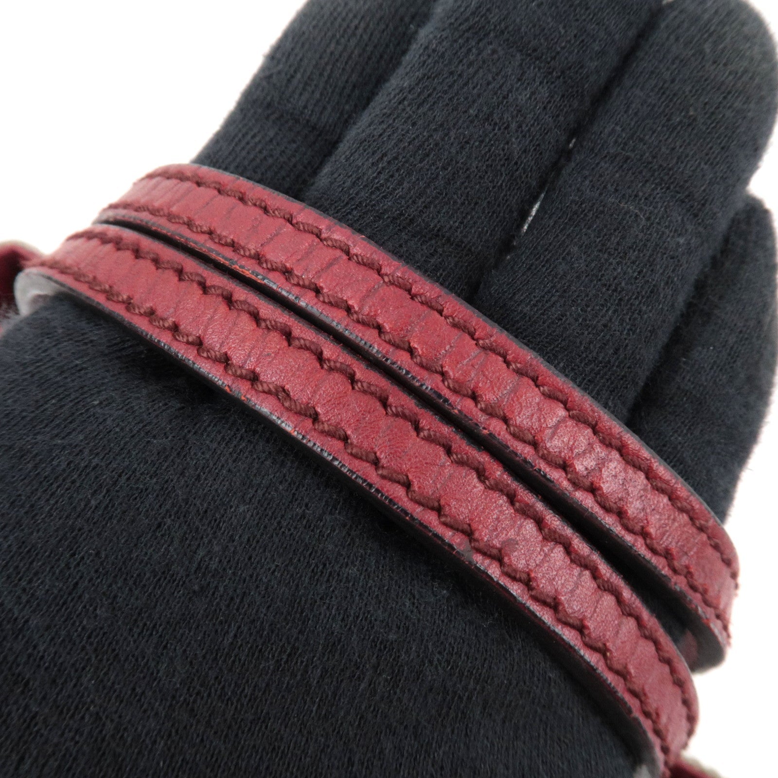 GUCCI Handbag GG Supreme Leather Beige Bordeaux 114599