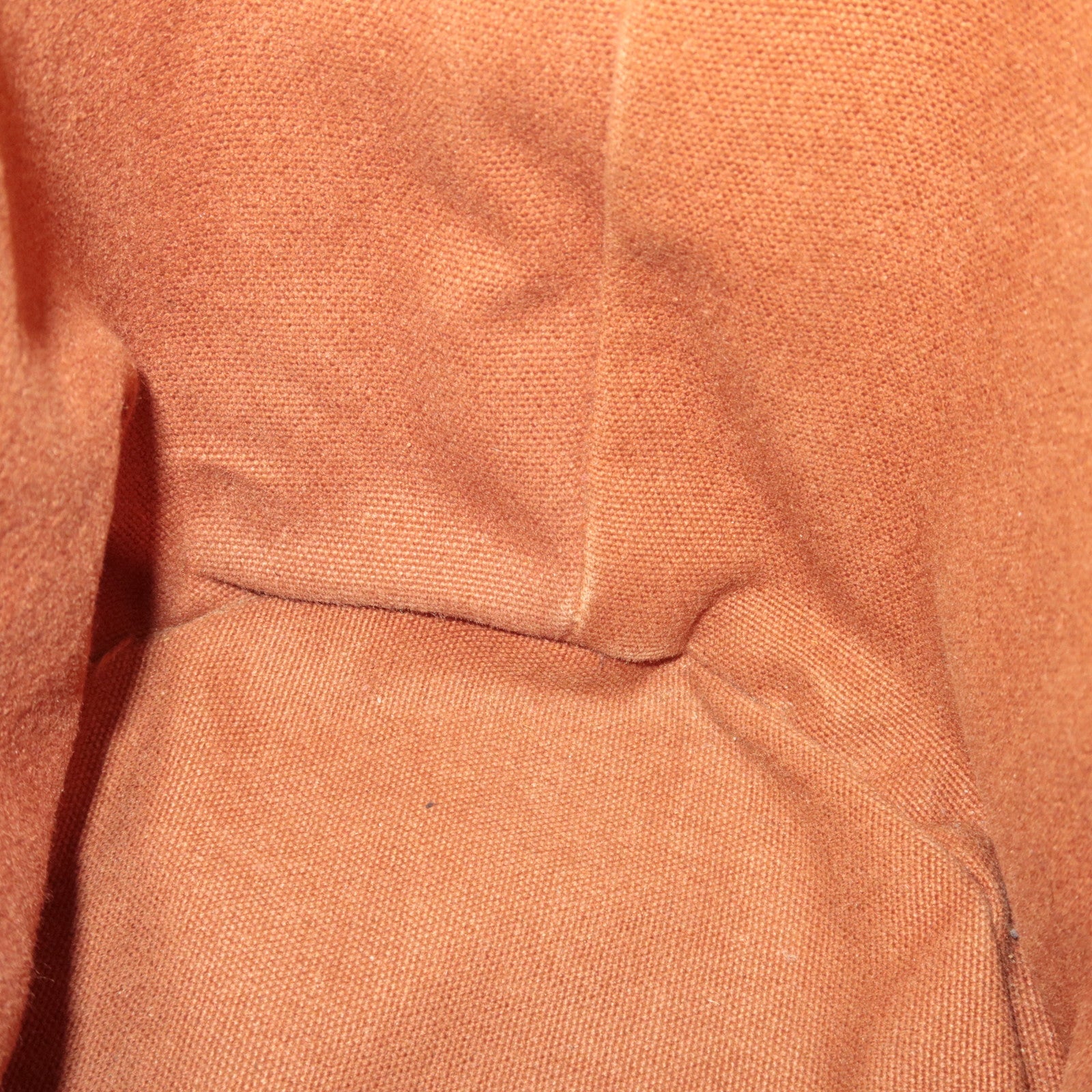 HERMES Saxo PM Canvas Handbag Brown