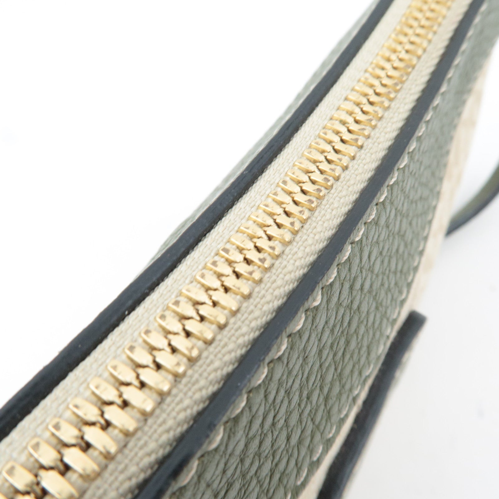 LOEWE Canvas Leather Small Shoulder Bag Beige Khaki