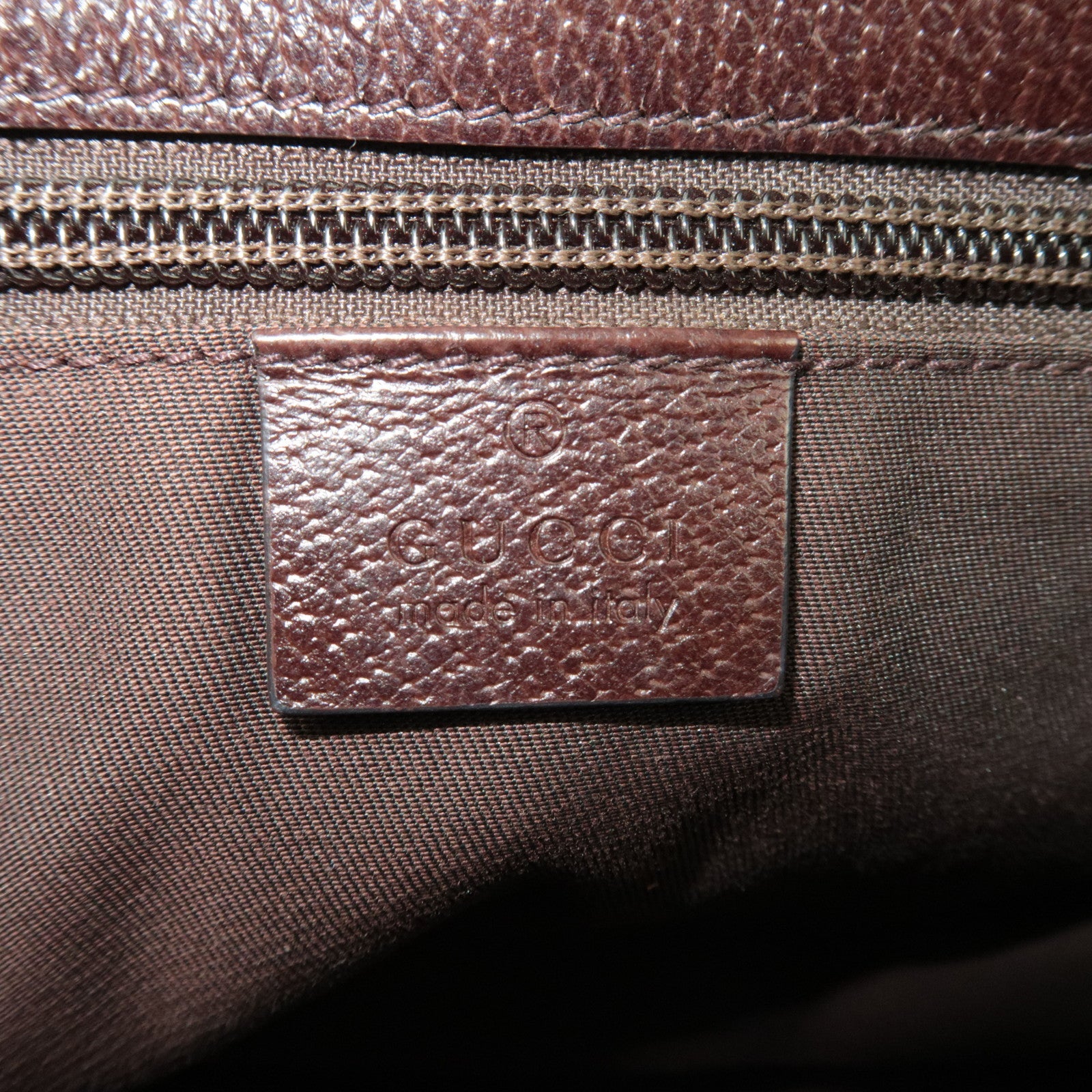 GUCCI Shoulder Bag GG Canvas Leather Beige Brown 114273