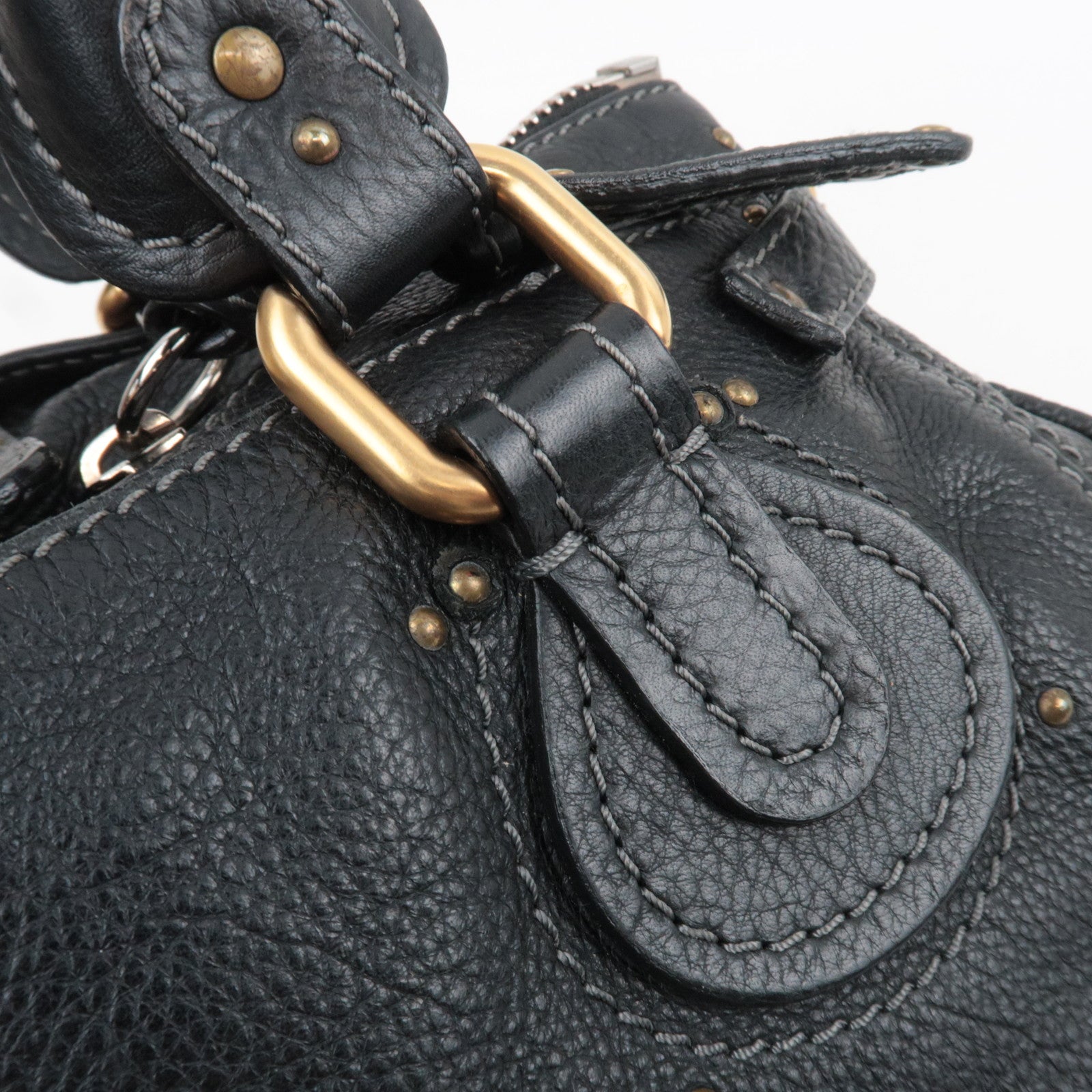 Chloe Paddington Handbag Leather Black *Dust bag, Key