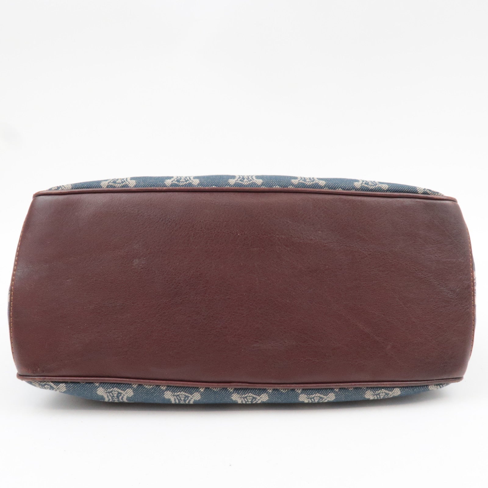 CELINE Macadam Boogie Denim Leather Hand Bag Blue