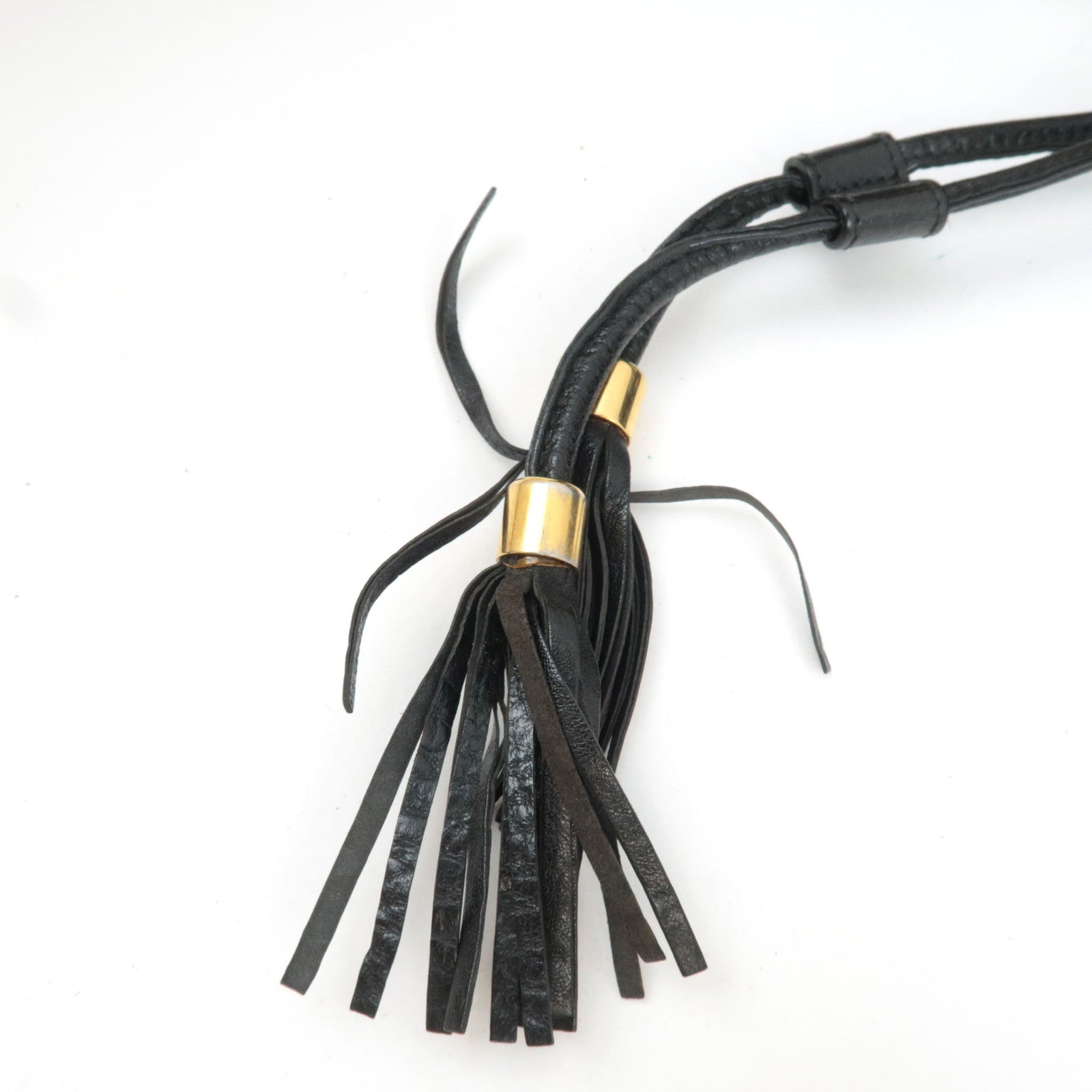 GUCCI Interlocking G Shoulder Bag Leather Black 223951