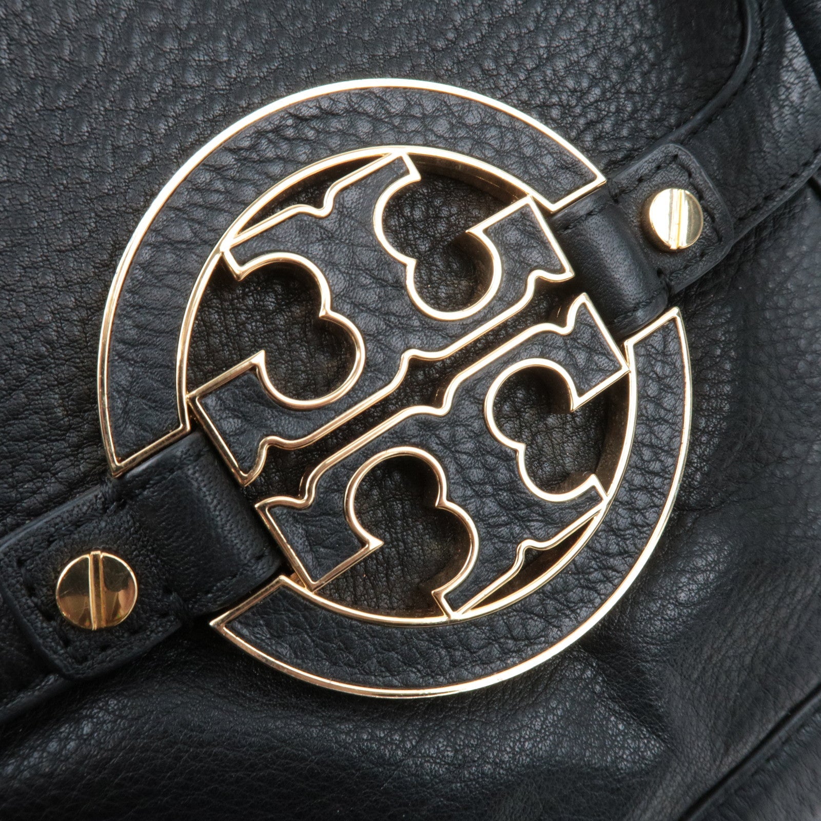 TORY BURCH 2Way Shoulder Bag Leather Black *Strap