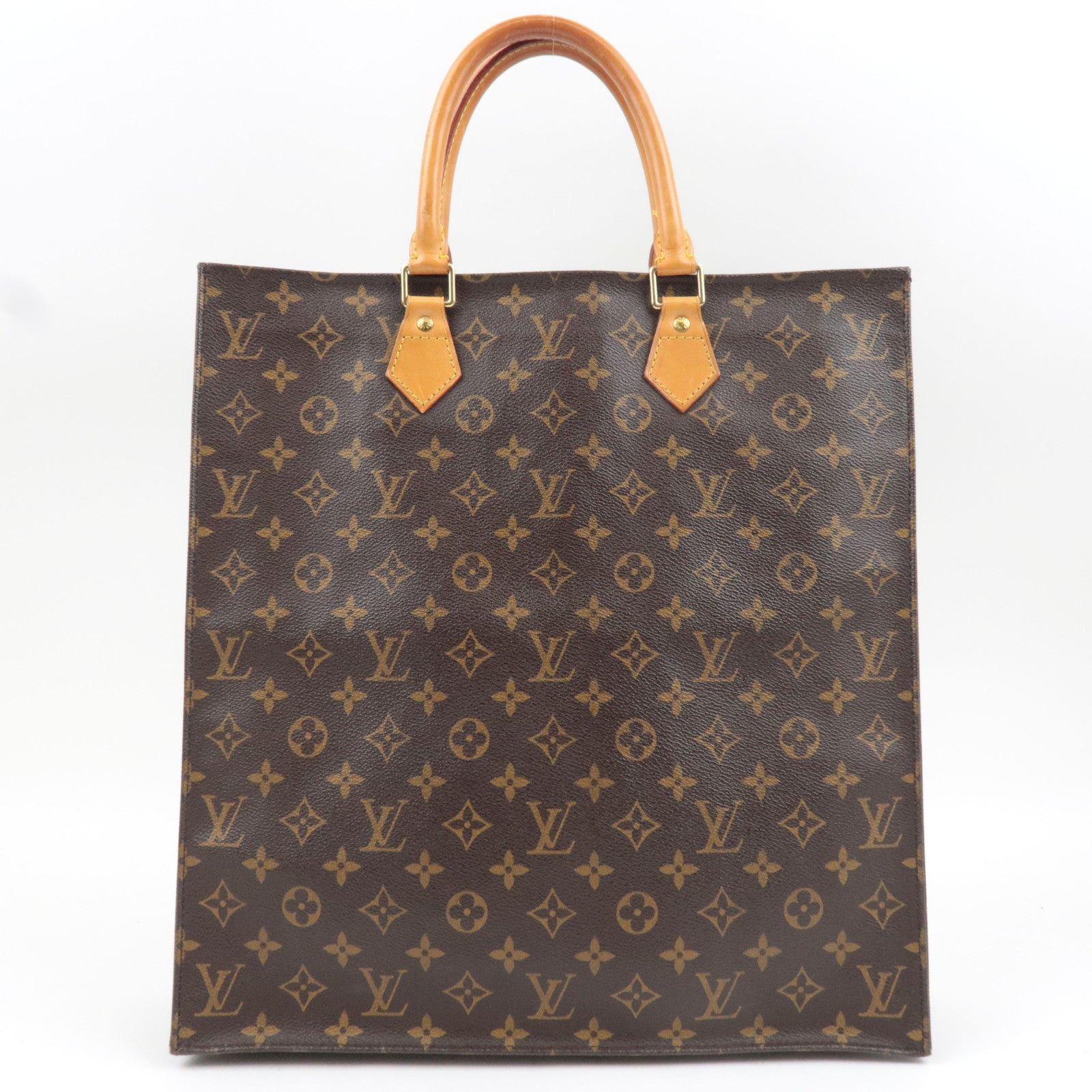Louis Vuitton Monogram Sac Plat Tote Bag M51140 MI0053