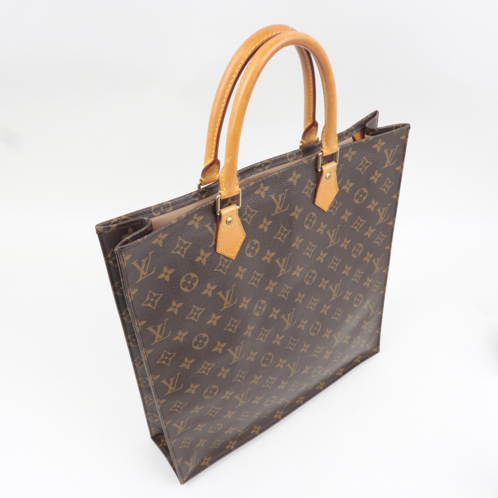 Louis Vuitton Monogram Sac Plat Tote Bag M51140 MI0053