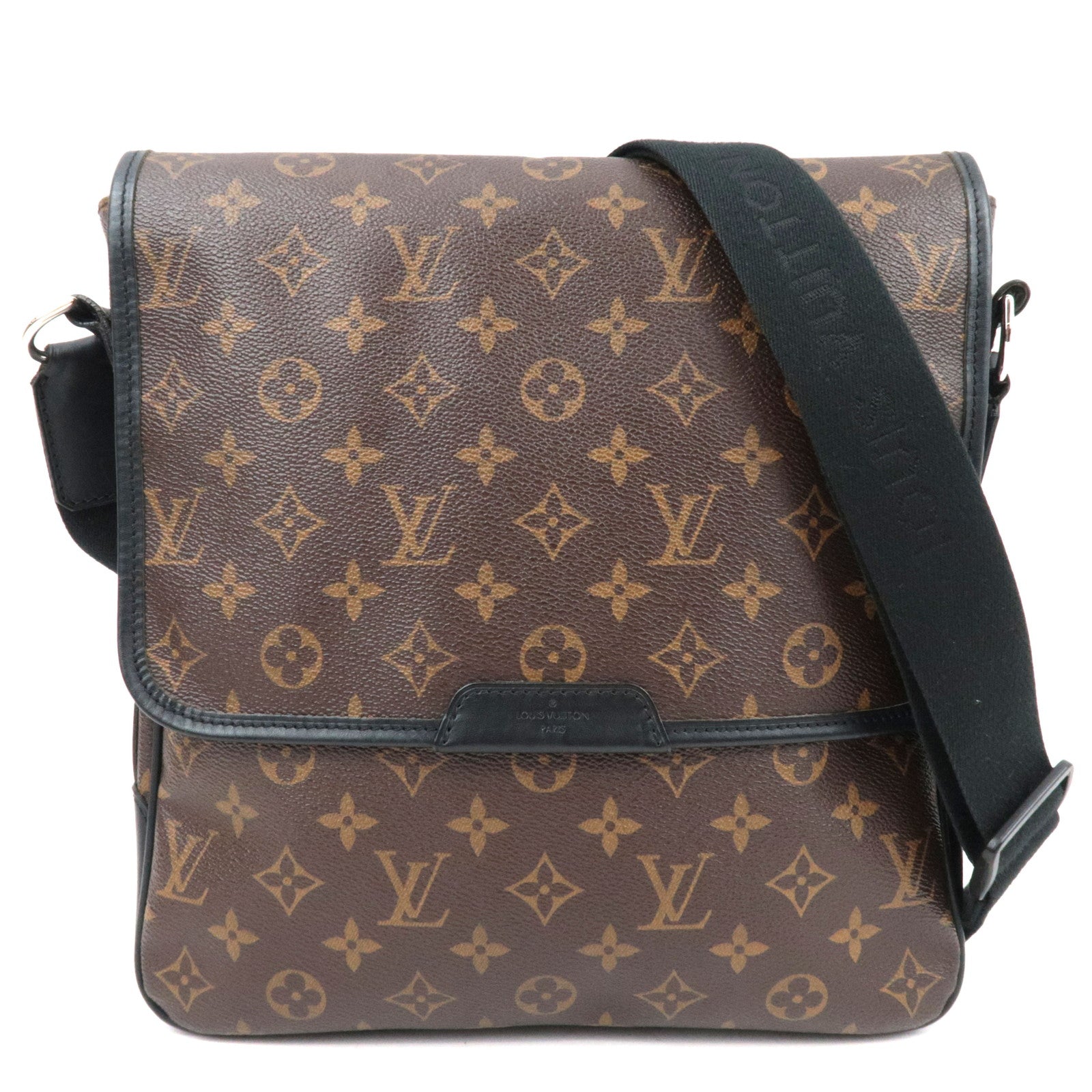 Louis Vuitton Monogram Macassar Bass MM Shoulder Bag M56715 AA3019 82512