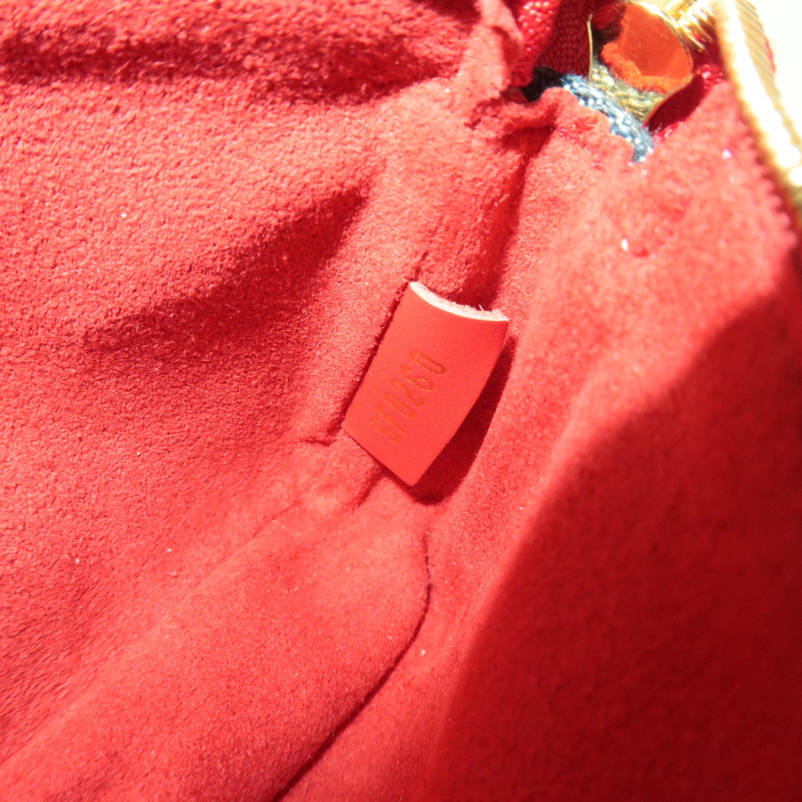 Louis Vuitton Monogram Denim Micro Pochette Accessoires Handbag Blue M68760 SF0260