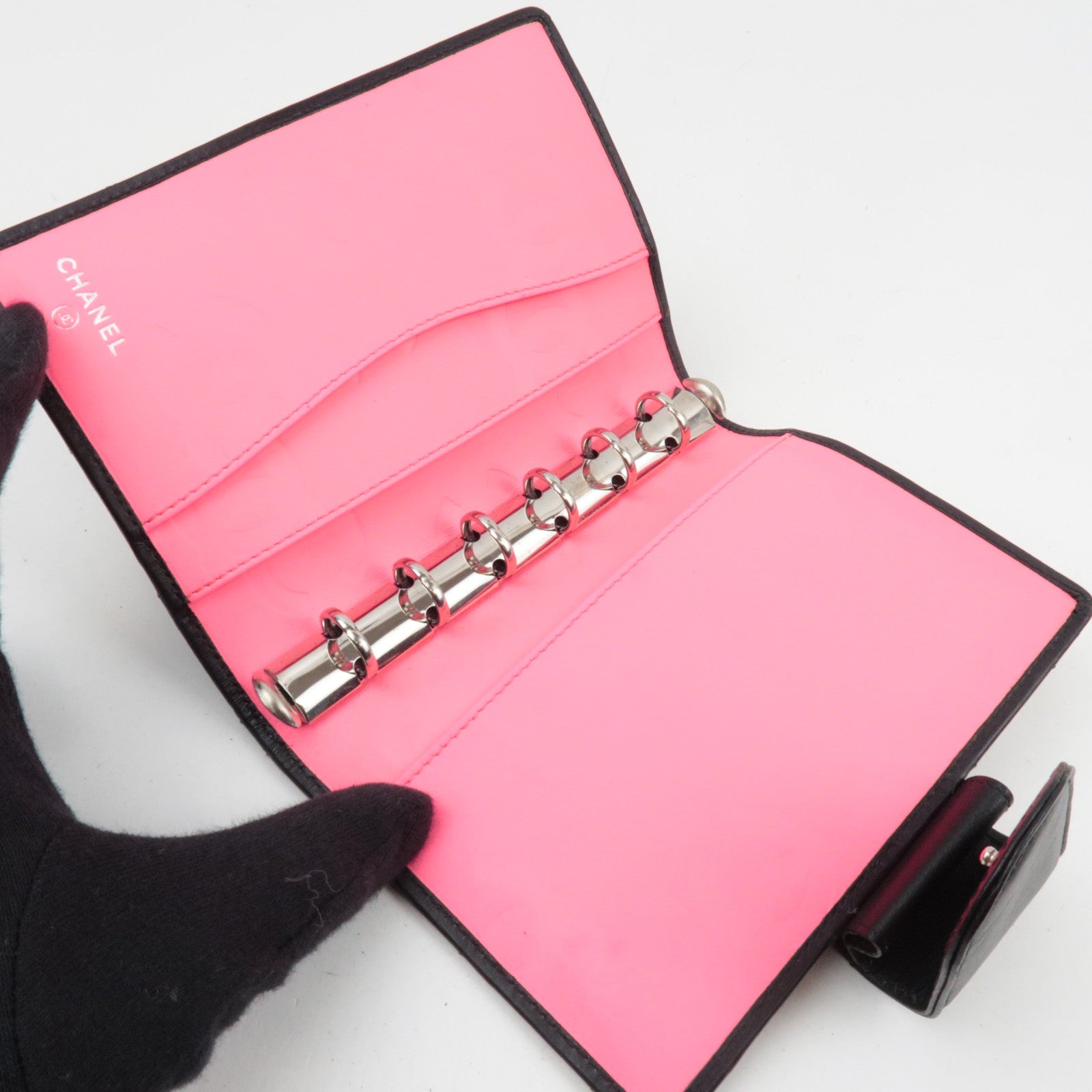 CHANEL Cambon Line Planner Cover Lambskin Black A26727 9727798 *Box, G card