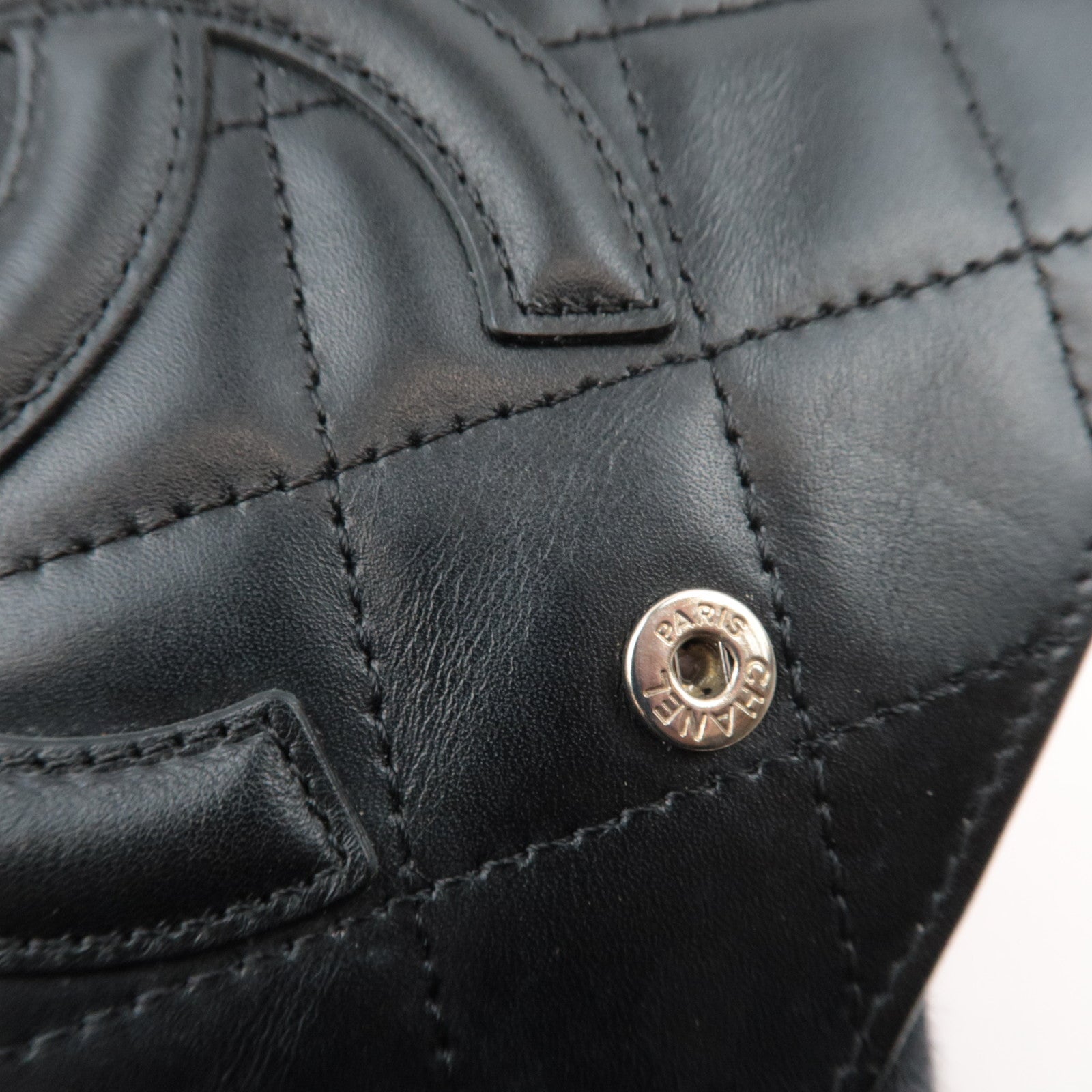 CHANEL Cambon Line Planner Cover Lambskin Black A26727 9727798 *Box, G card