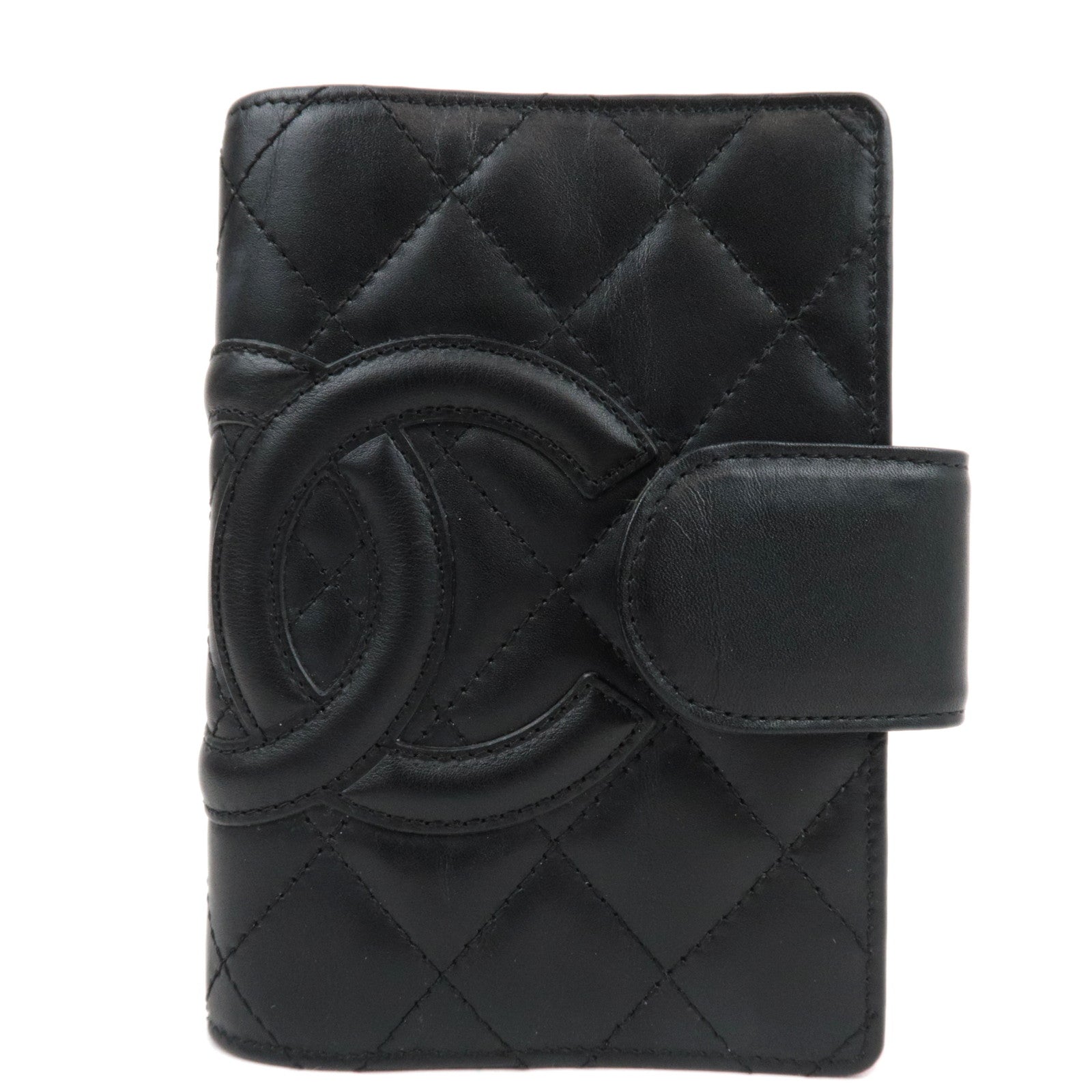 CHANEL Cambon Line Planner Cover Lambskin Black A26727 9727798 *Box, G card82531