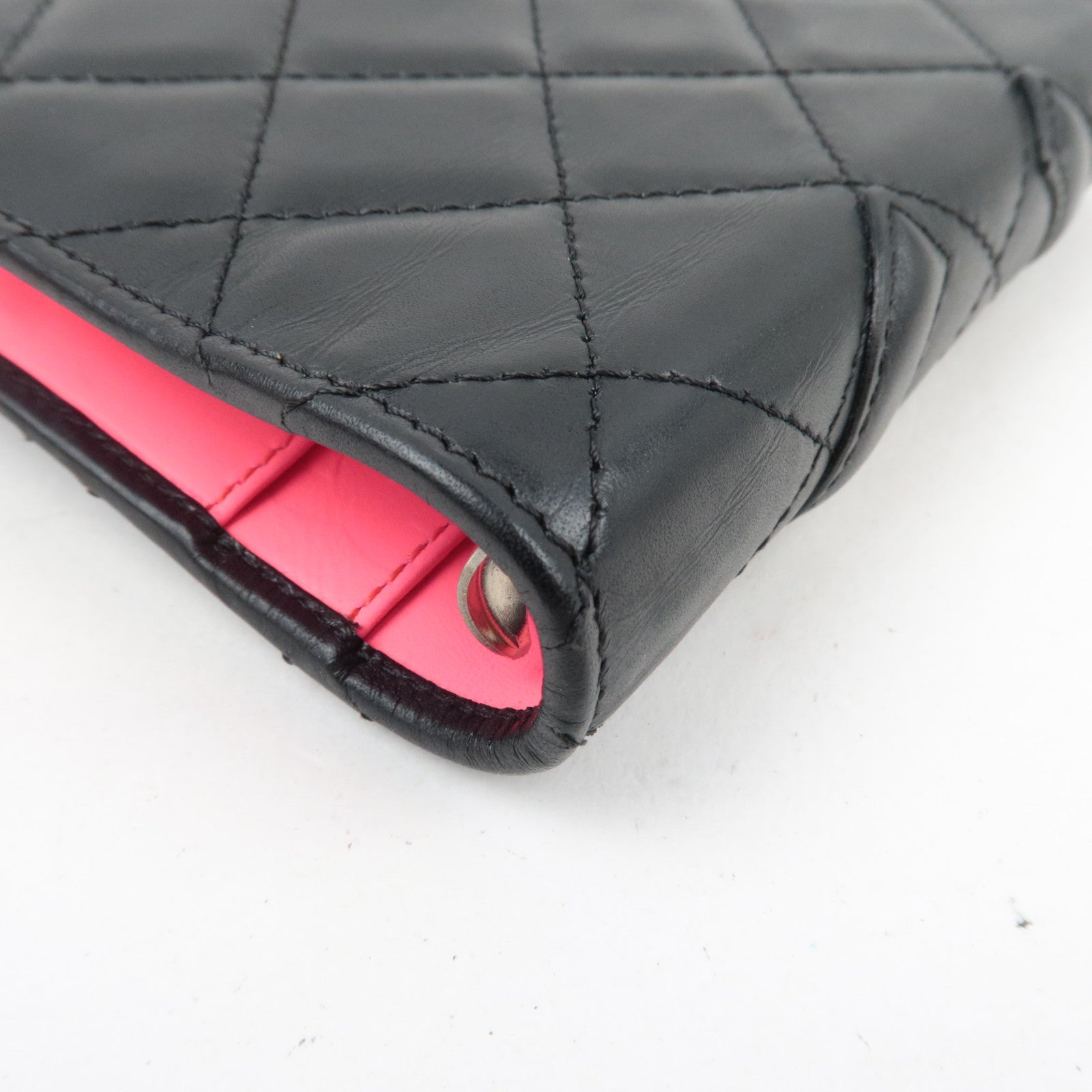 CHANEL Cambon Line Planner Cover Lambskin Black A26727 9727798 *Box, G card