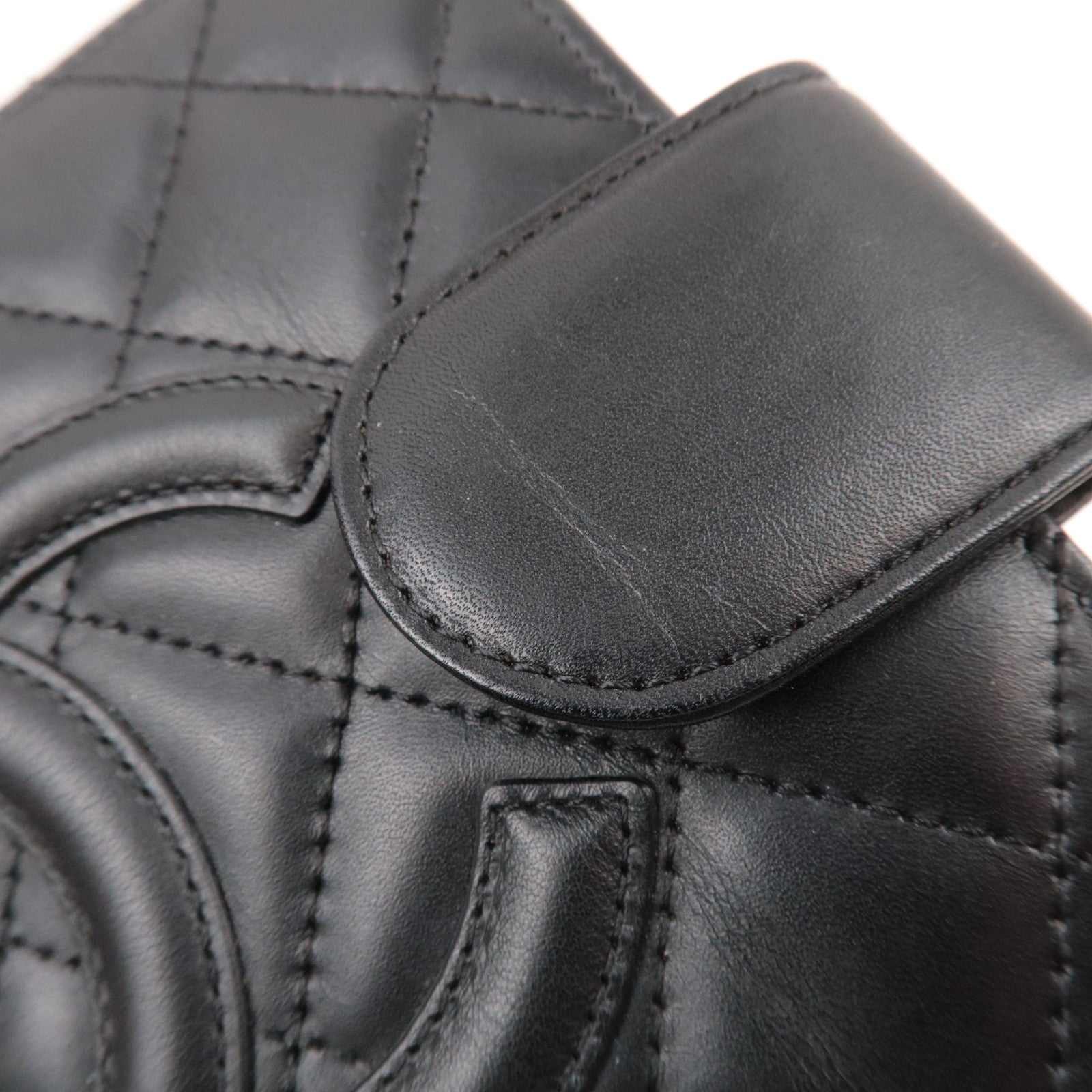 CHANEL Cambon Line Planner Cover Lambskin Black A26727 9727798 *Box, G card