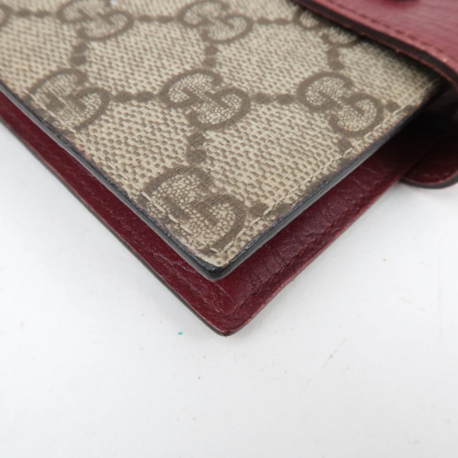 GUCCI Planner Cover GG Supreme Leather Beige 115240 *Box