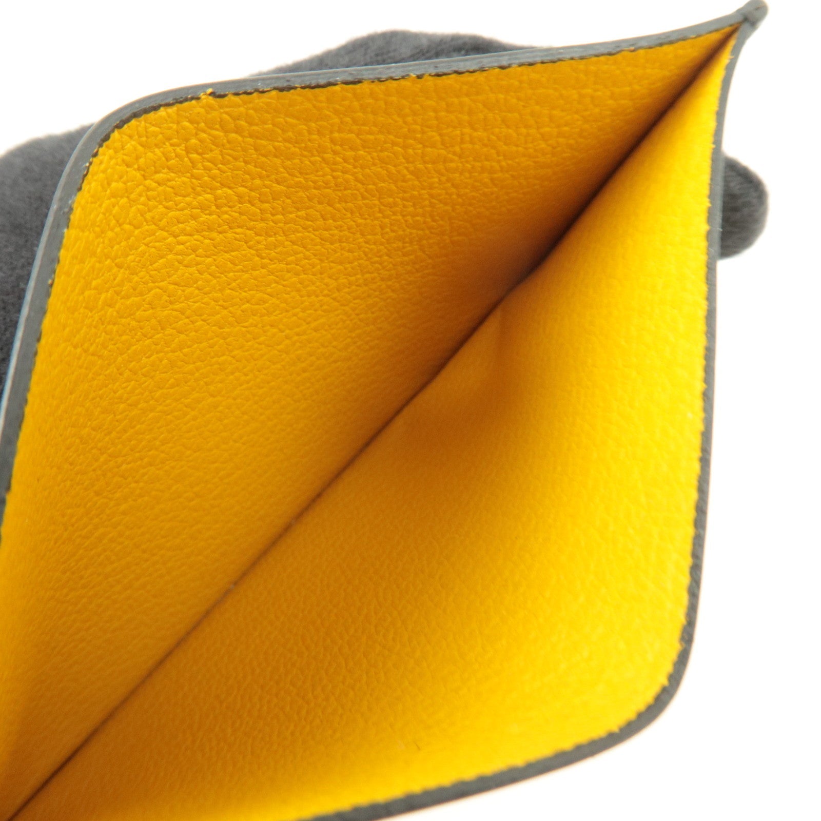 GOYARD Herringbone Saint-Sulpice PVC Leather Card Case Black