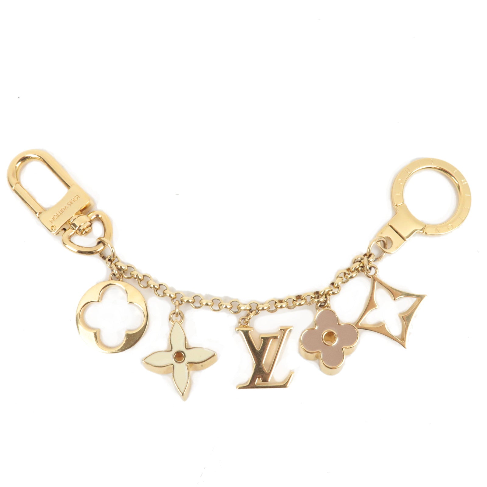 Louis Vuitton Chain Fleur de Monogram Bag Charm M65111 DI1201 *Box, Dust bag82567