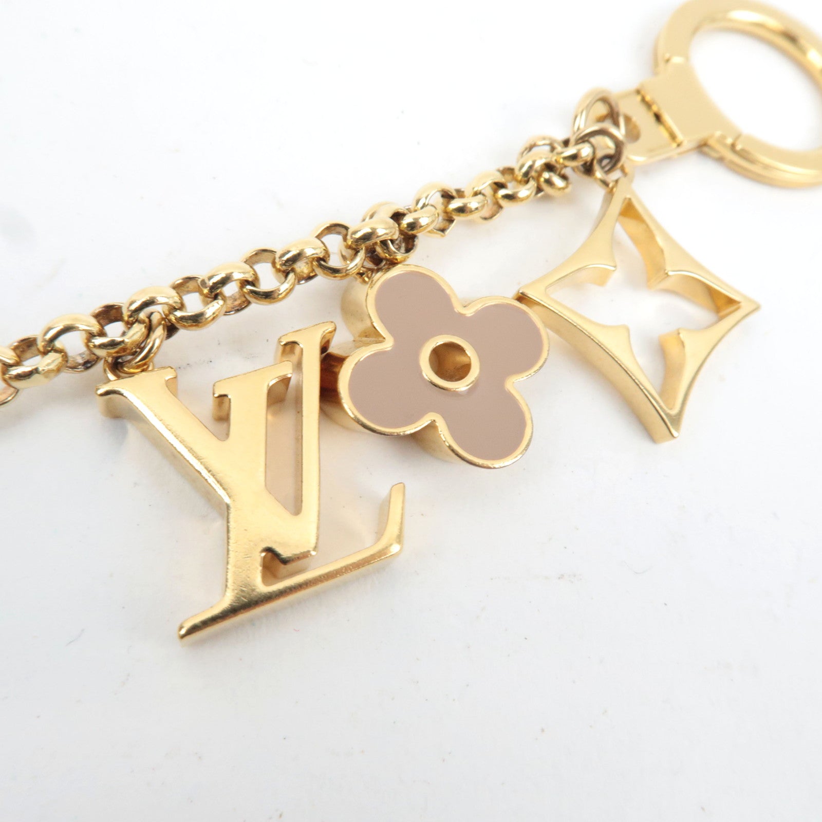 Louis Vuitton Chain Fleur de Monogram Bag Charm M65111 DI1201 *Box, Dust bag