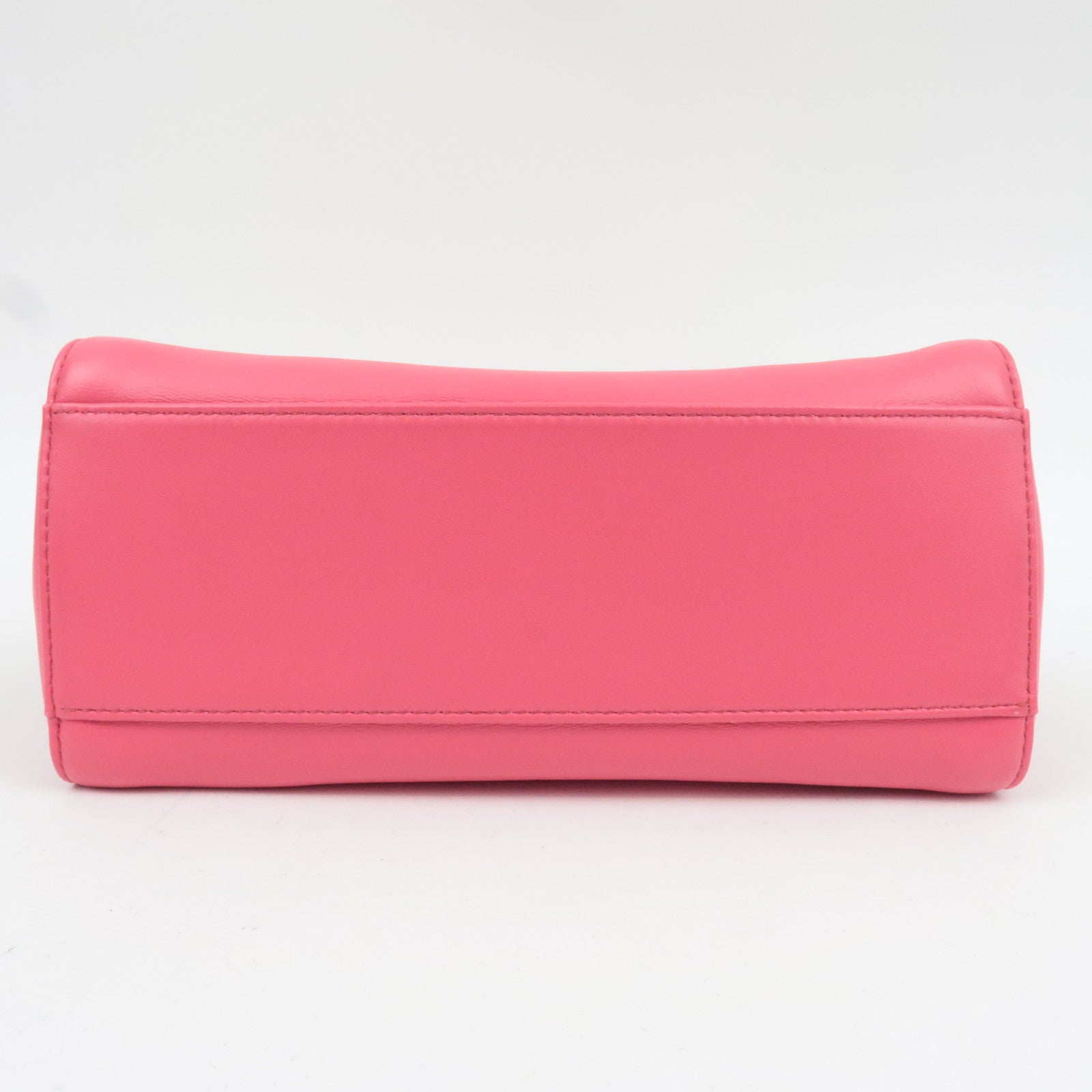 FENDI Mini Peekaboo 2Way Handbag Leather Pink Gold HDW 8BN244 *Dust bag, Strap, Rain cover