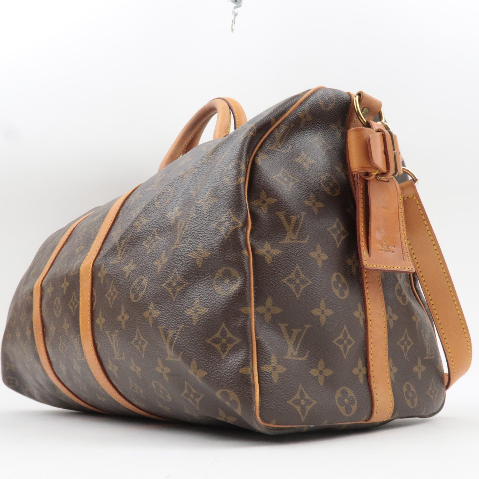 Louis Vuitton Monogram Keepall Bandouliere 50 Travel Bag M41416 VI873 *Strap, Name tag, Poignet