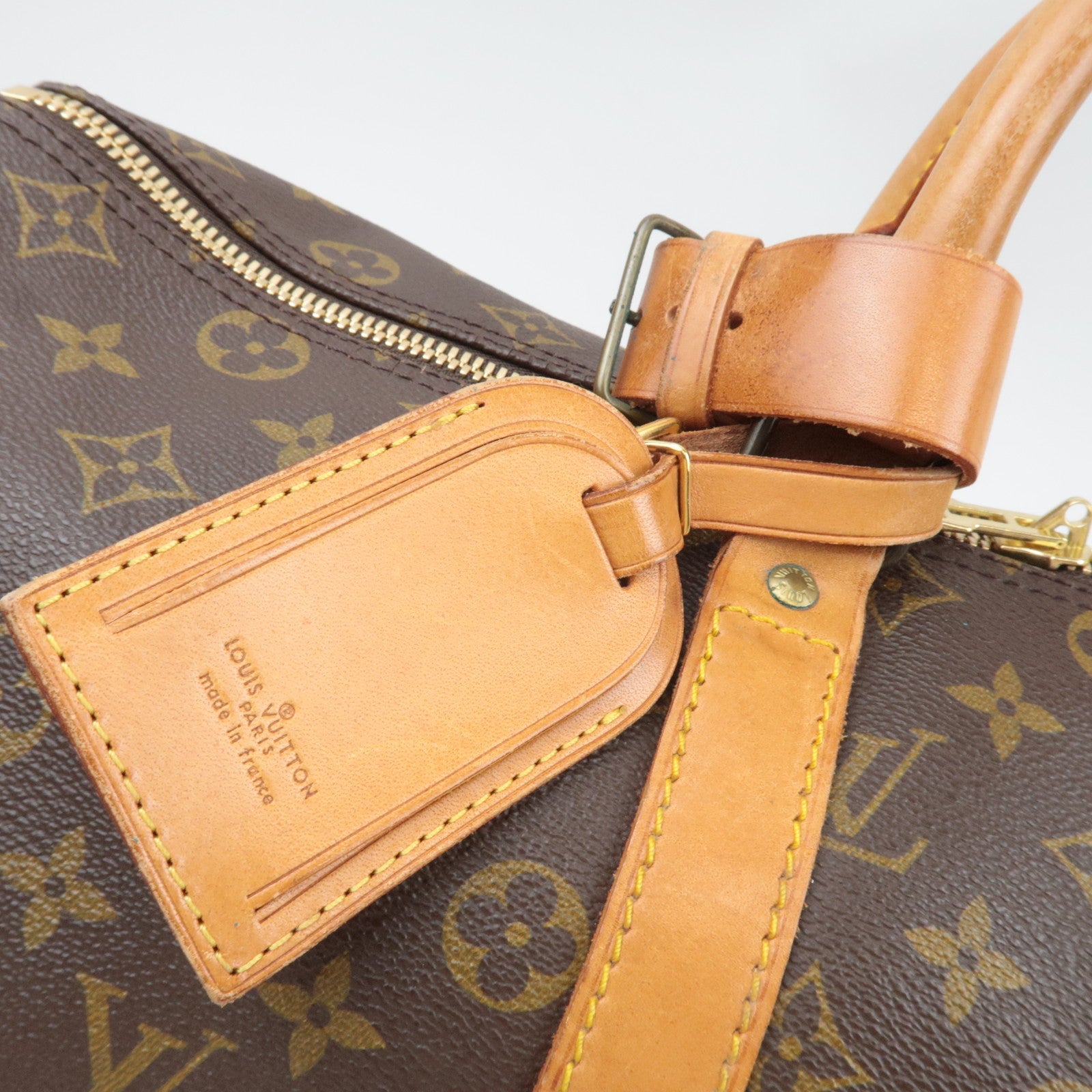 Louis Vuitton Monogram Keepall 45 Old Model M41428 831SA *Name tag, Poignet, Key Lock