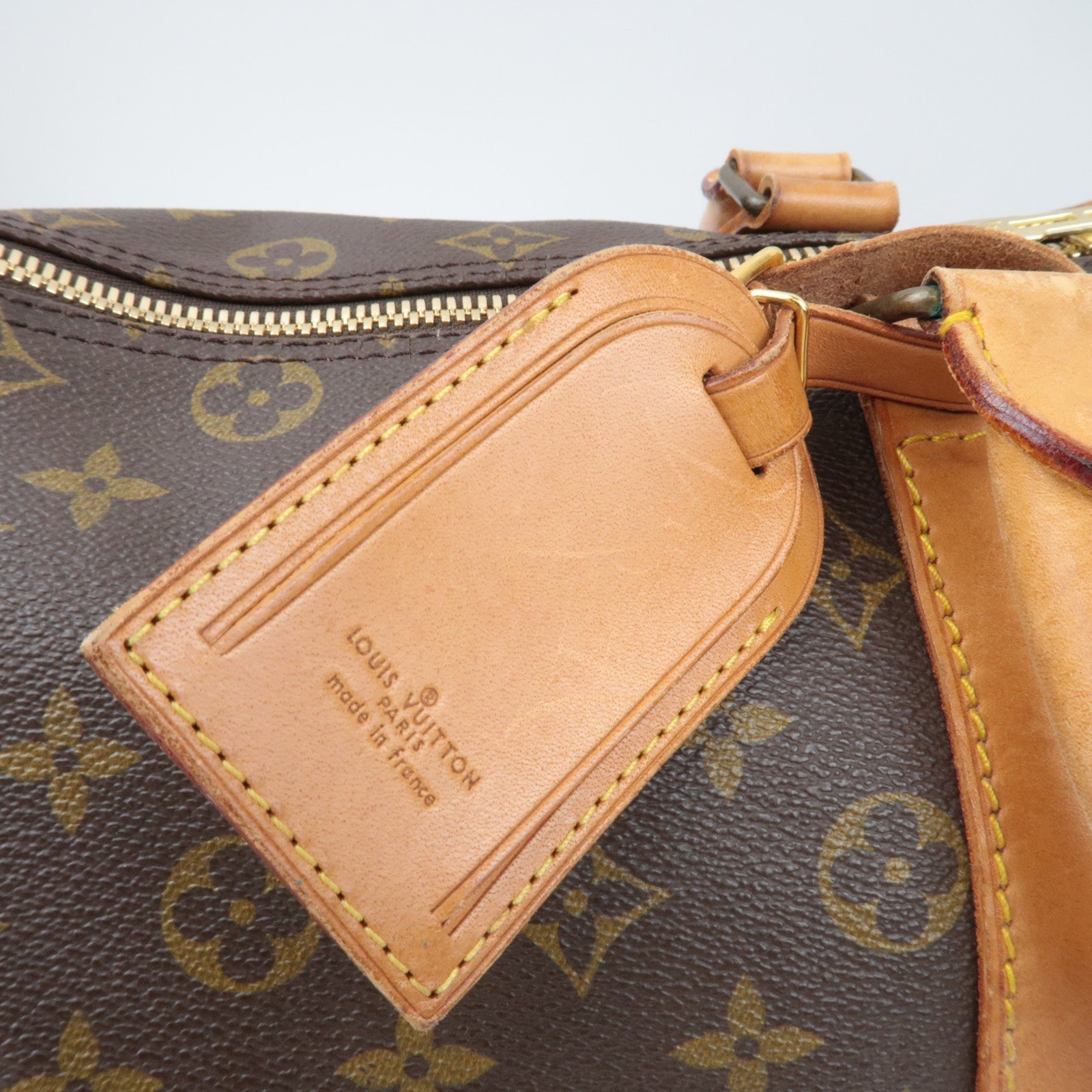 Louis Vuitton Monogram Keepall 45 Old Model M41428 831SA *Name tag, Poignet, Key Lock