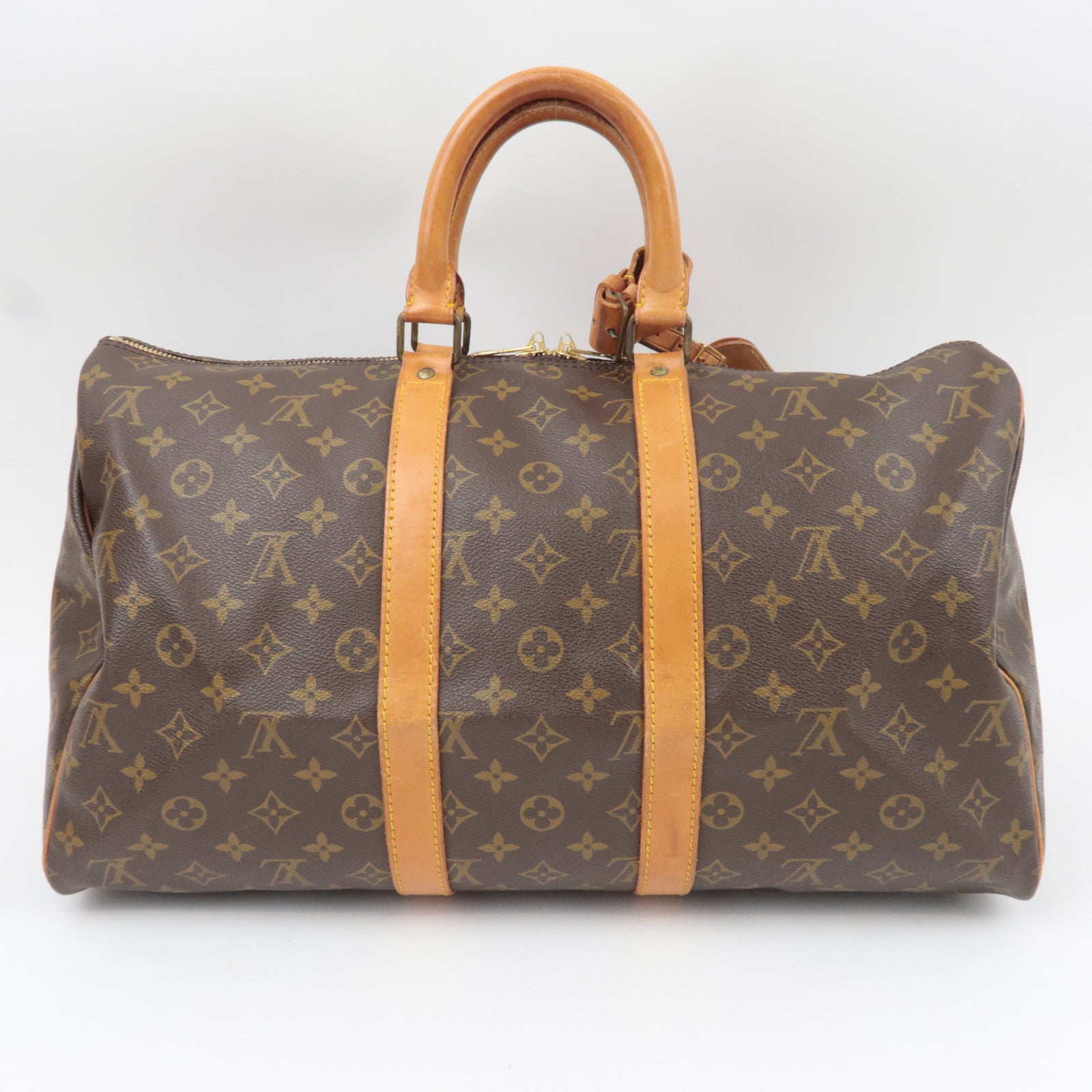 Louis Vuitton Monogram Keepall 45 Old Model M41428 831SA *Name tag, Poignet, Key Lock