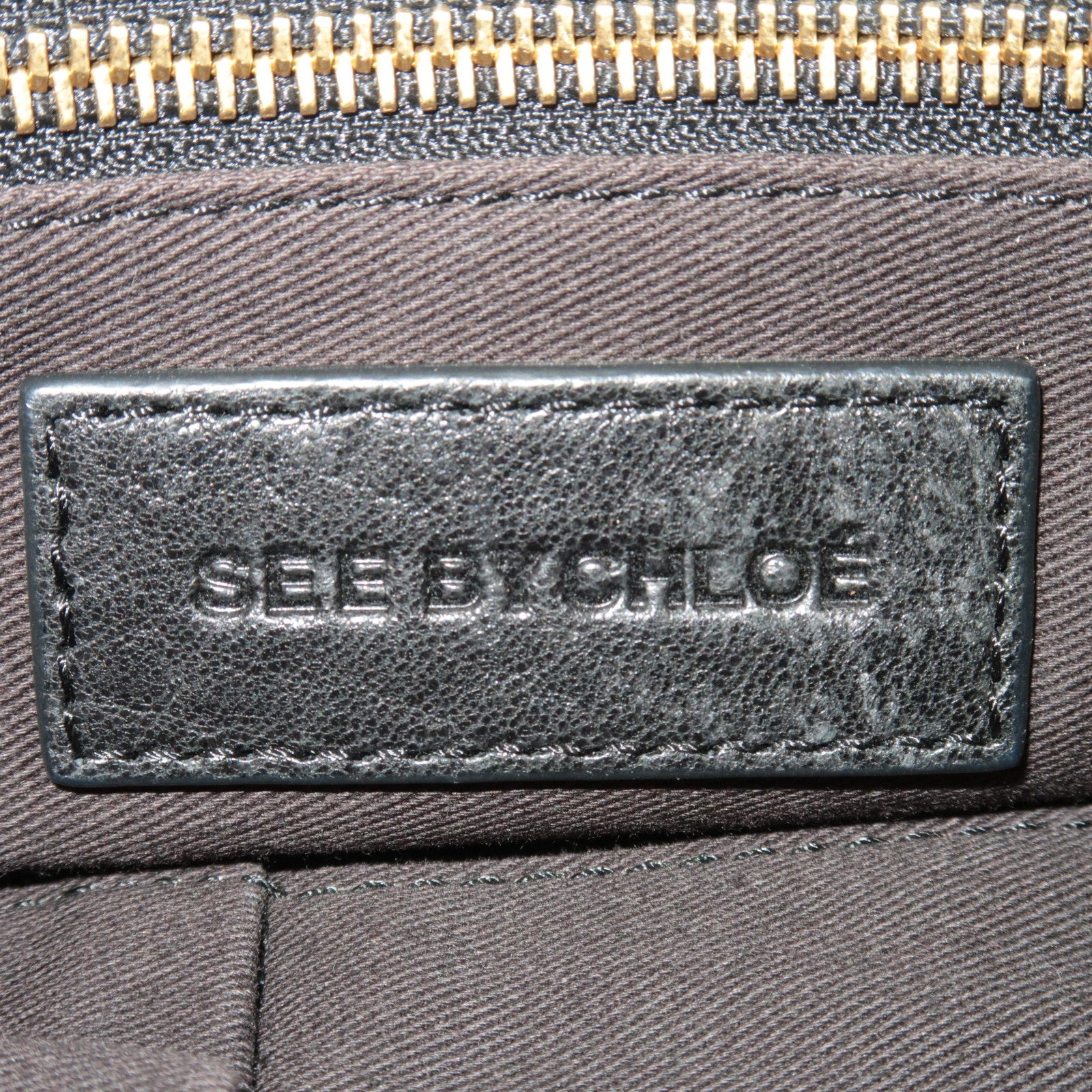 See By Chloe 2Way Handbag Leather Black *Strap