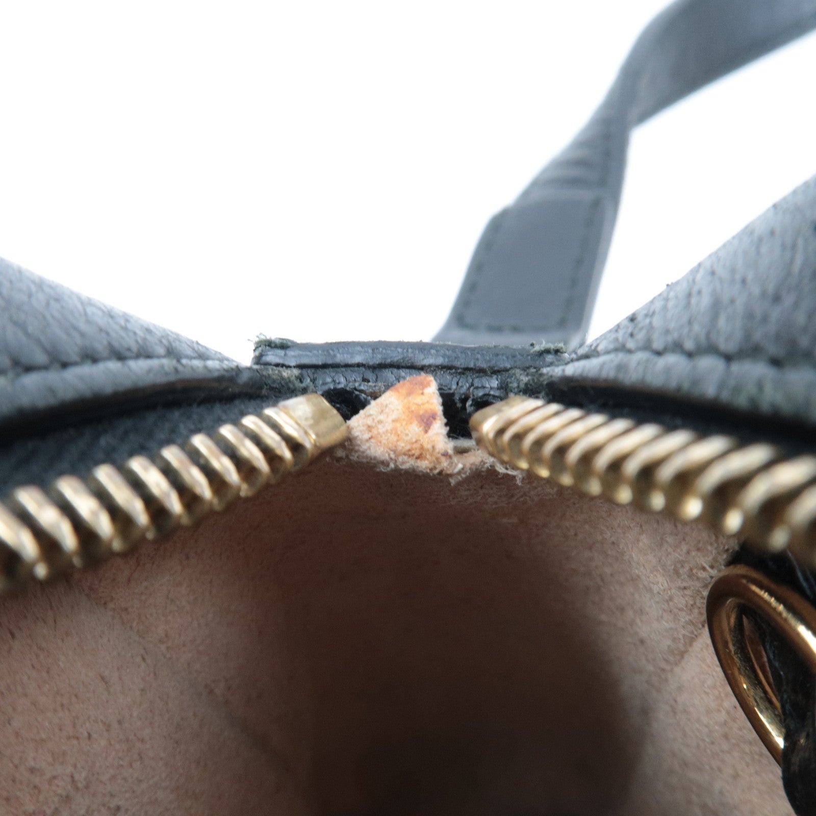 GUCCI Ophidia Leather Shoulder Bag Black 517350