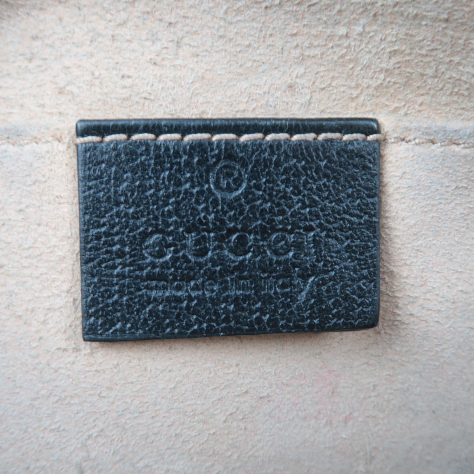 GUCCI Ophidia Leather Shoulder Bag Black 517350