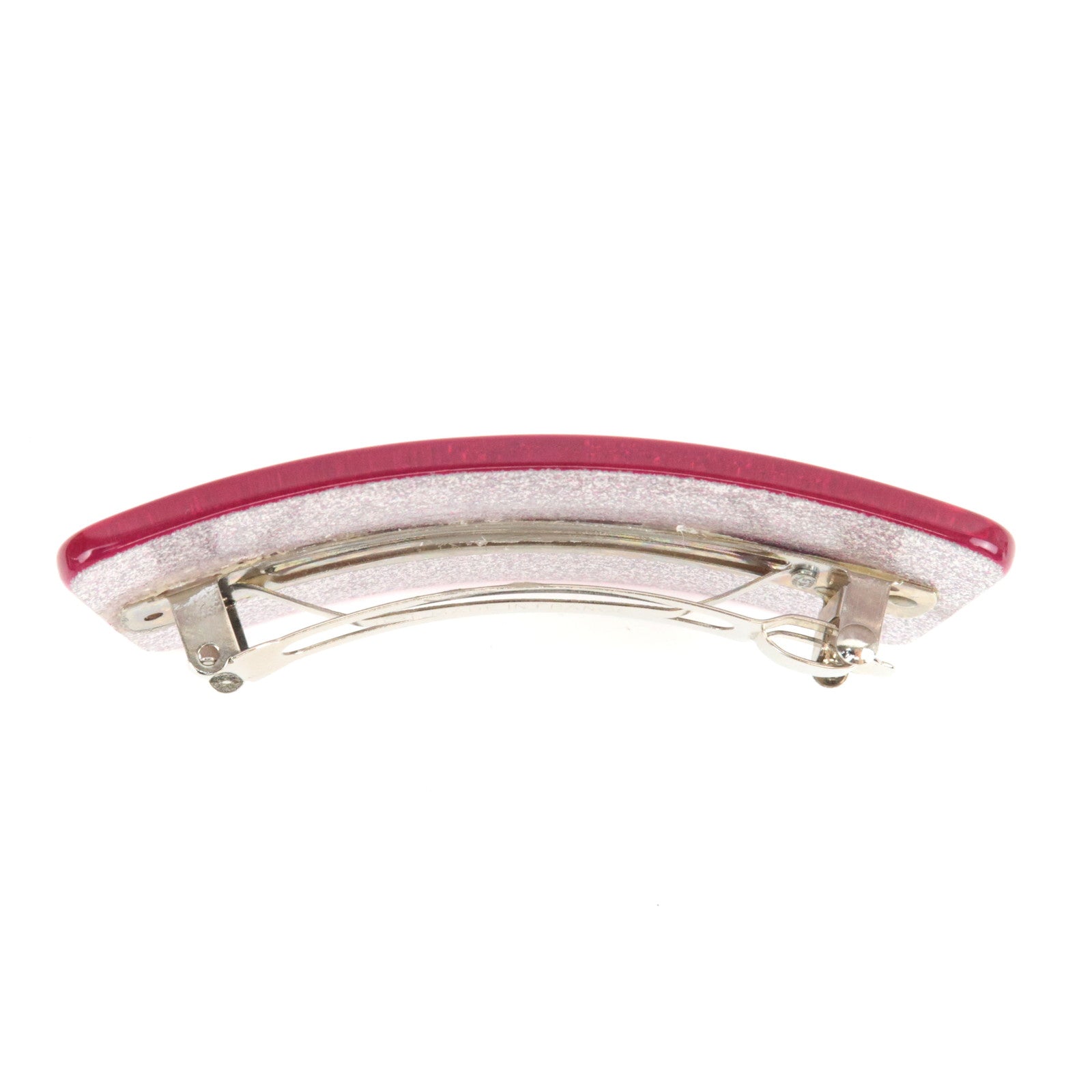 CHANEL Cocomark Barrette 00A Resin Hair Clip Metallic Pink