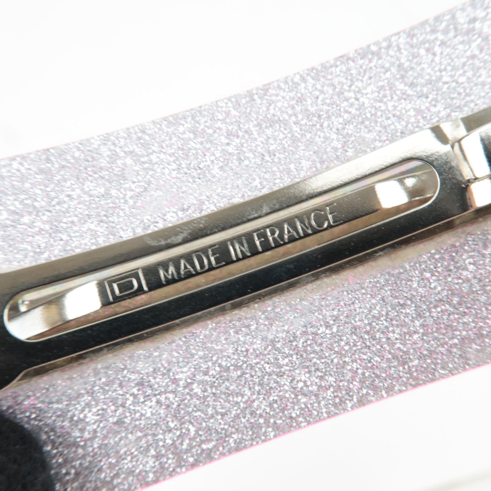 CHANEL Cocomark Barrette 00A Resin Hair Clip Metallic Pink