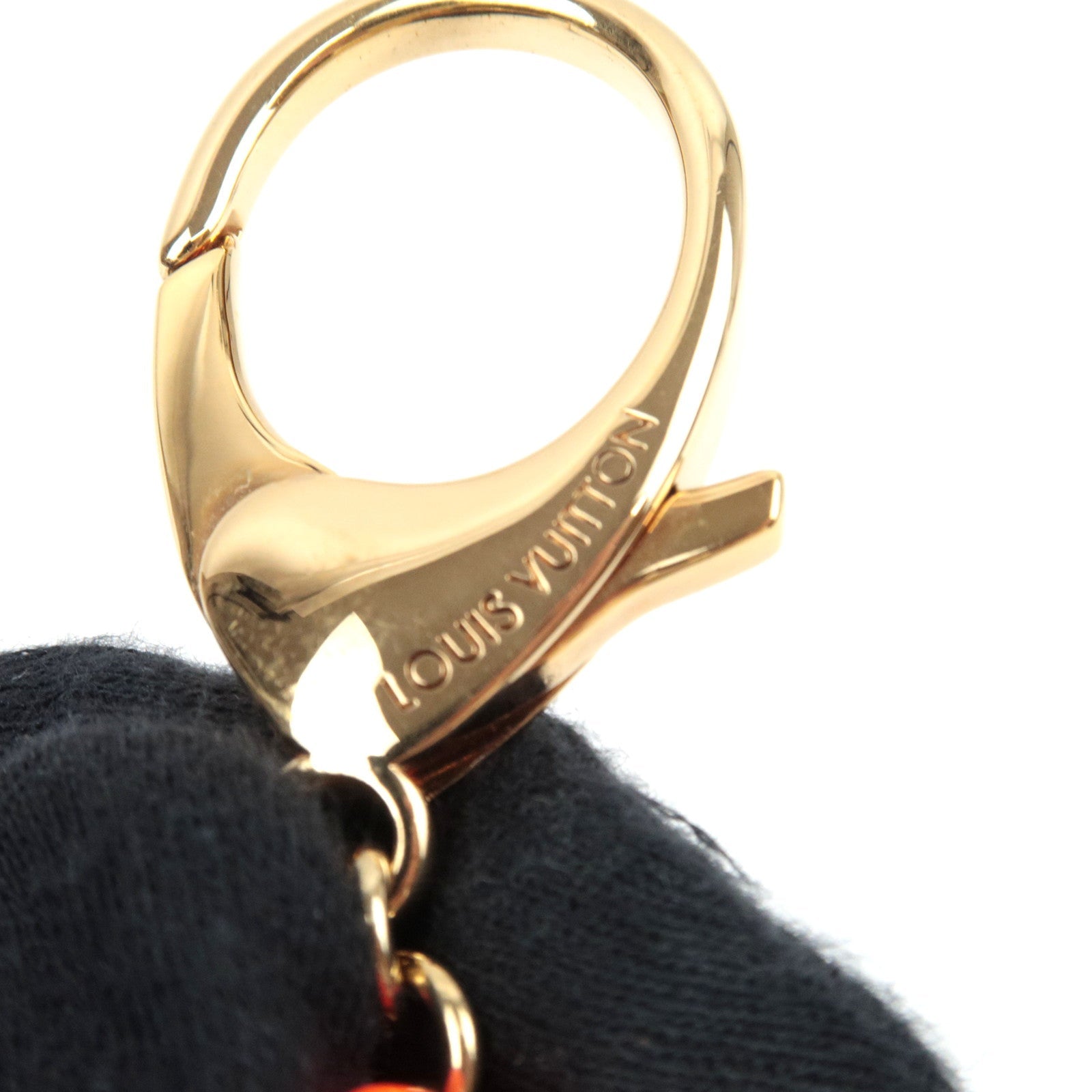 Louis Vuitton Bijoux Sac Graffiti Bag Charm Gold Orange M65765