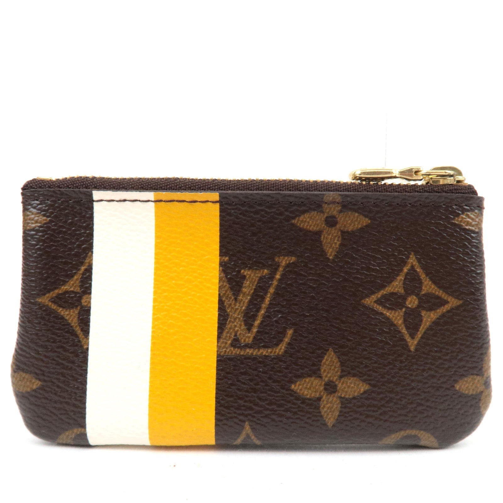 Louis Vuitton Monogram Groom Pochette Cles Coin Case Jaune M60033 CA0096 *Dust bag