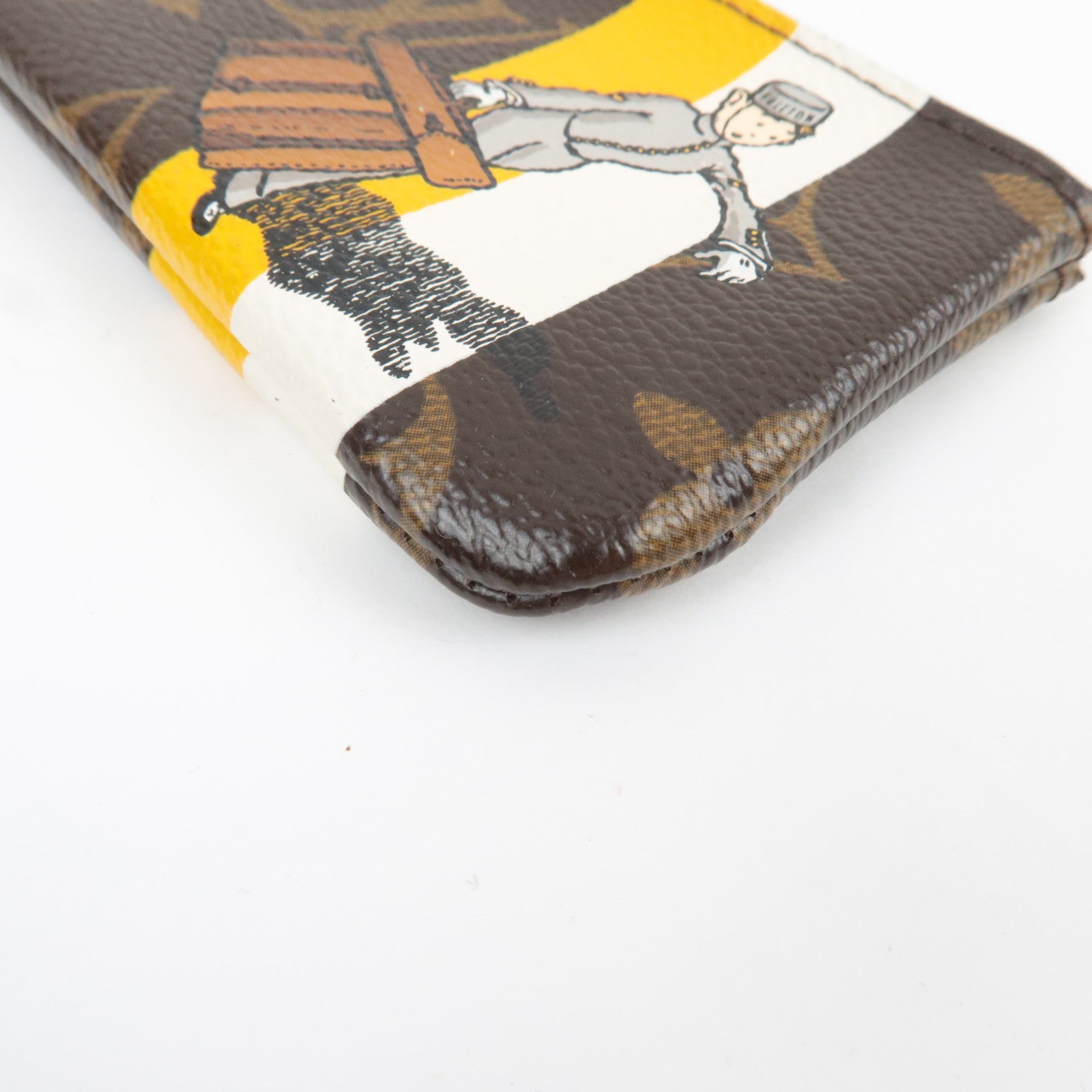 Louis Vuitton Monogram Groom Pochette Cles Coin Case Jaune M60033 CA0096 *Dust bag