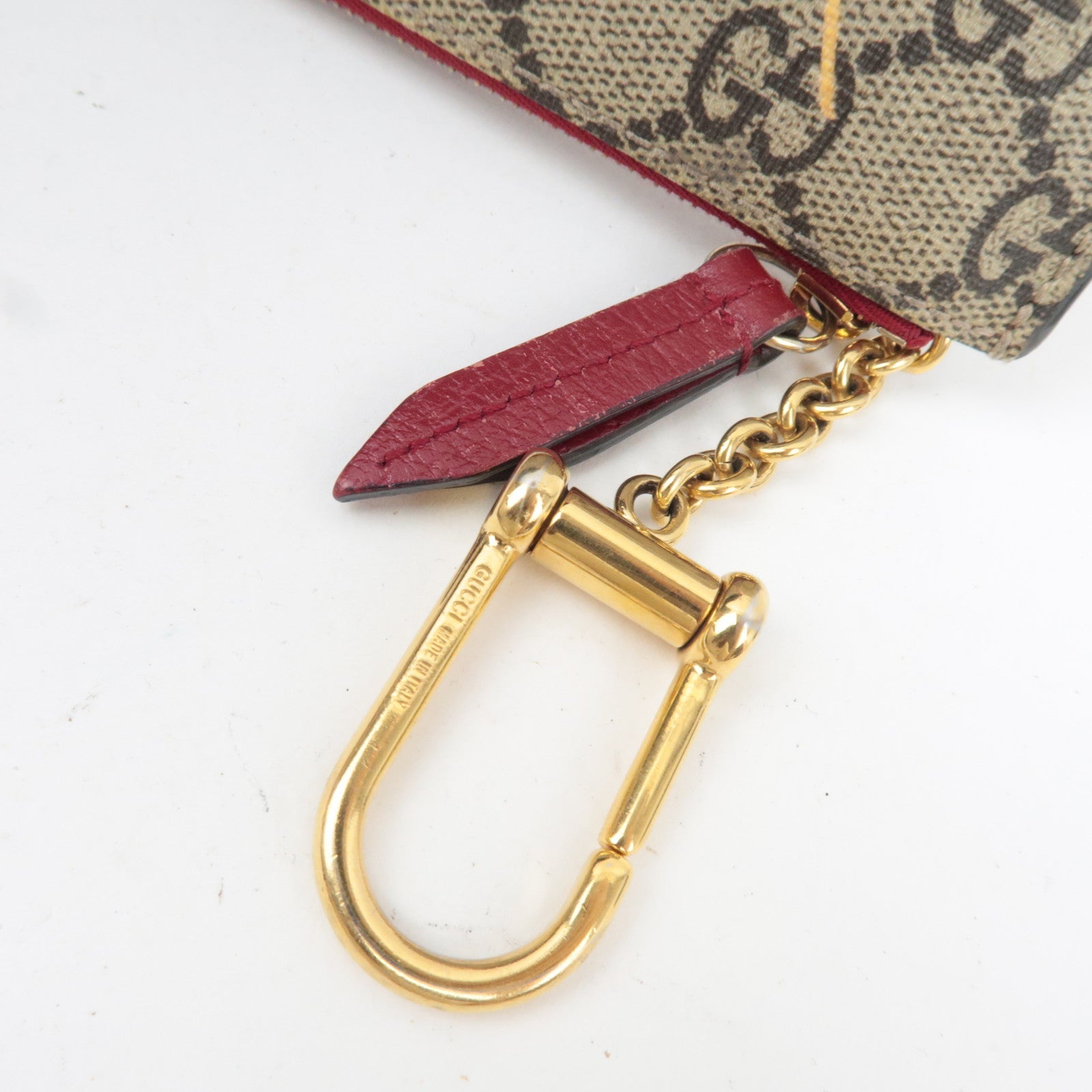 GUCCI GG Blooms Coin & Key Case GG Supreme Leather Beige 424198 *Box, Dust bag