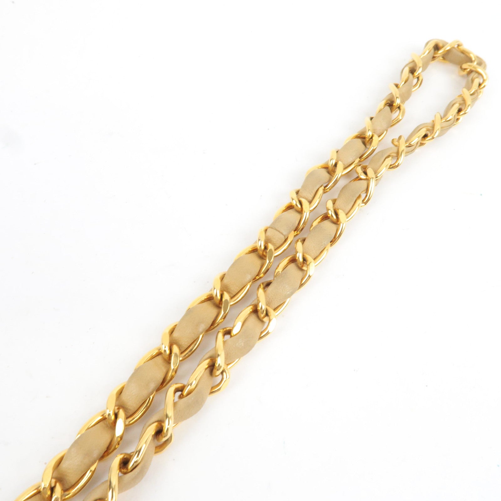 CHANEL Diana Matelasse 23 Lambskin Chain Shoulder Bag Beige A01164 2744599 *Box, Dust bag, G card